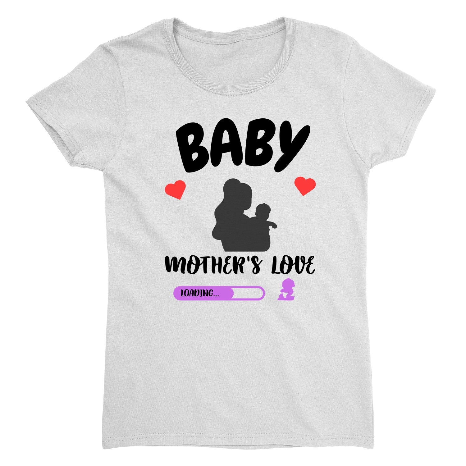 Main product image for Baby Shower Tee, Women’s Cotton T-Shirt, Personalized Shirt For Moms, Print On Demand, Unique Gift For Expecting Moms