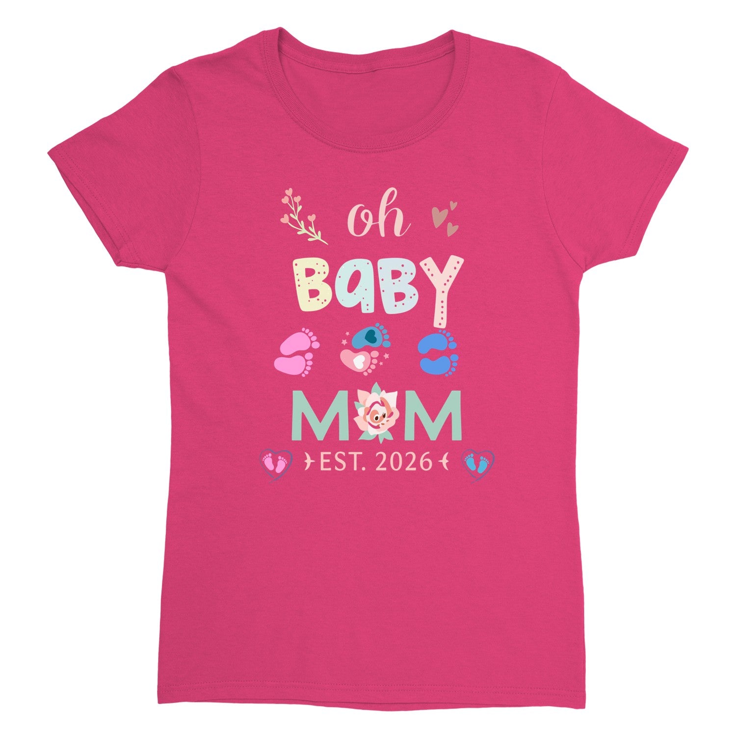 New Mama T-Shirt, Gift For New Mom, First Mother's Day Tee, Cute Shirt For Mommy, Baby Shower Present, Women’s Printed Tee