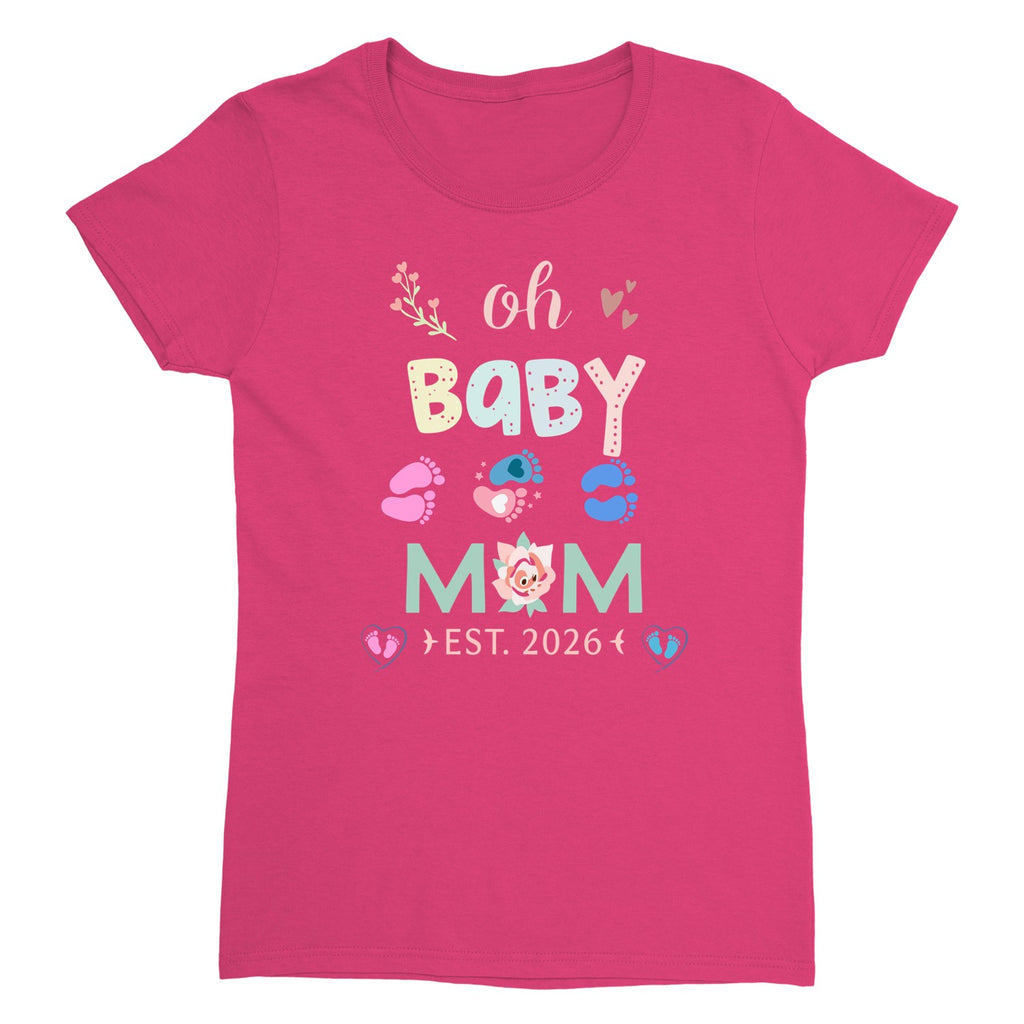 New Mama T-Shirt, Gift For New Mom, First Mother's Day Tee, Cute Shirt For Mommy, Baby Shower Present, Women’s Printed Tee