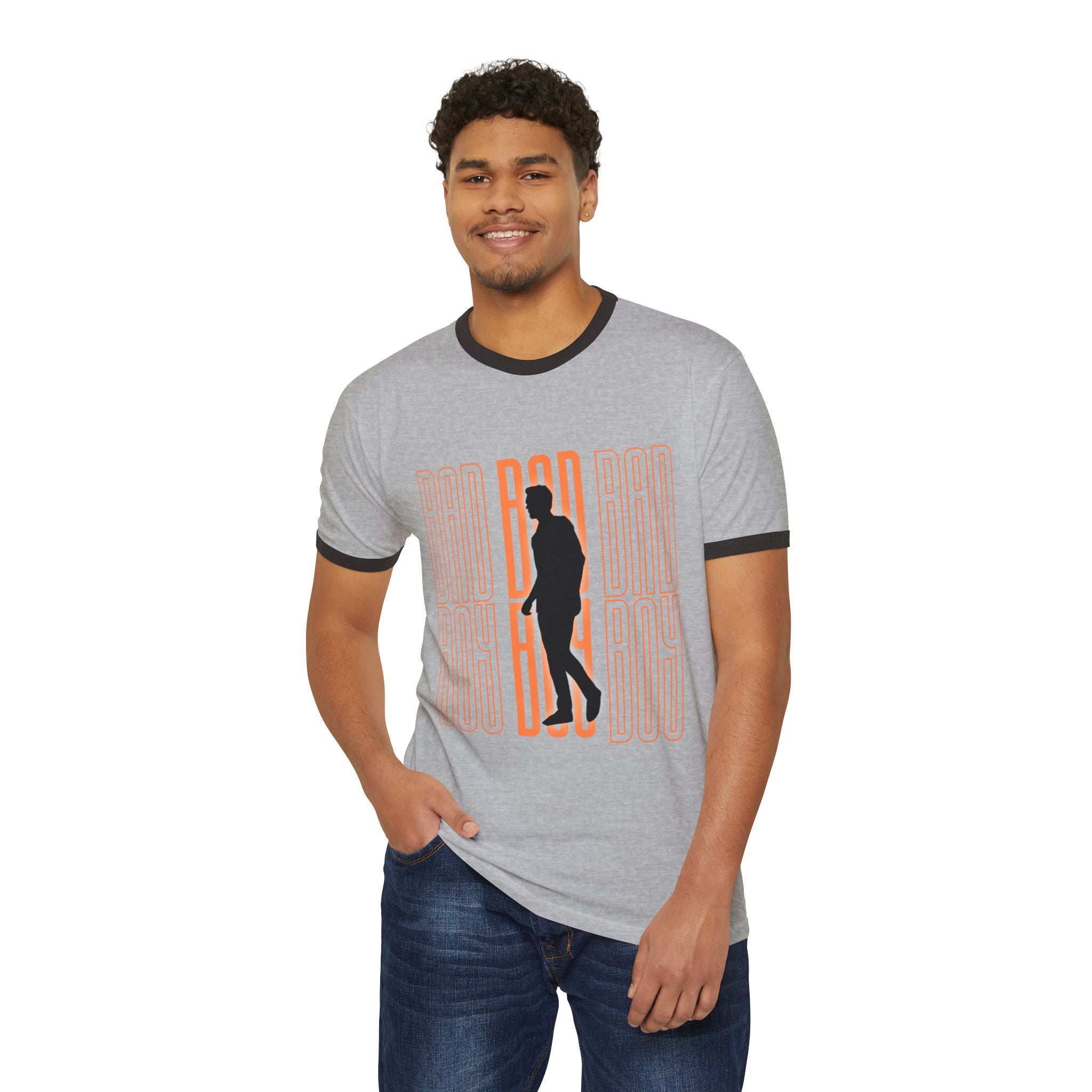 Bad Boy Silhouette Ringer T-Shirt
