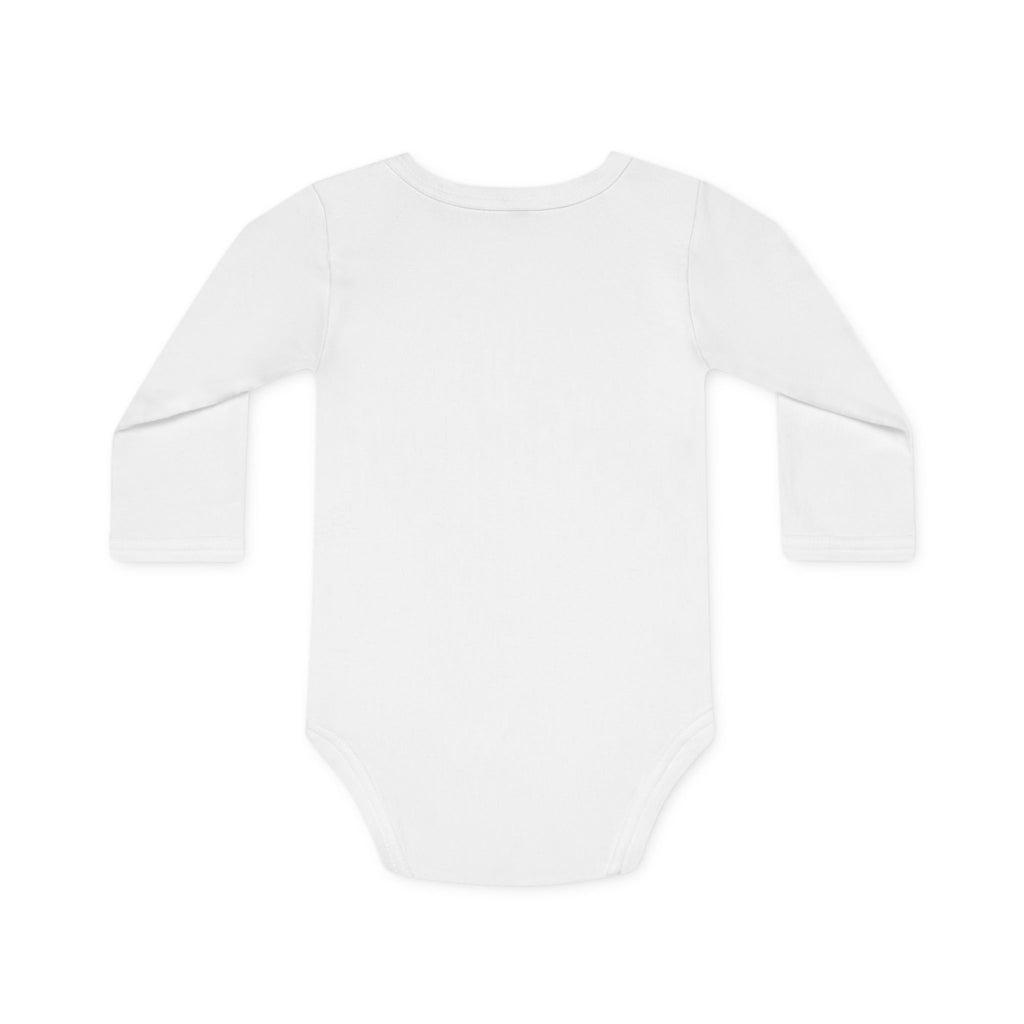 Baby Bodysuit — "Super Mom" Floral Long-Sleeve Organic Onesie (Mother’s Day Gift)