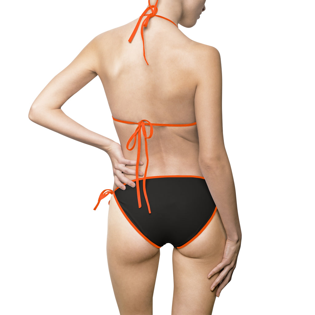 Bikini — 'Hot Mom Summer' Black Triangle String Swimsuit