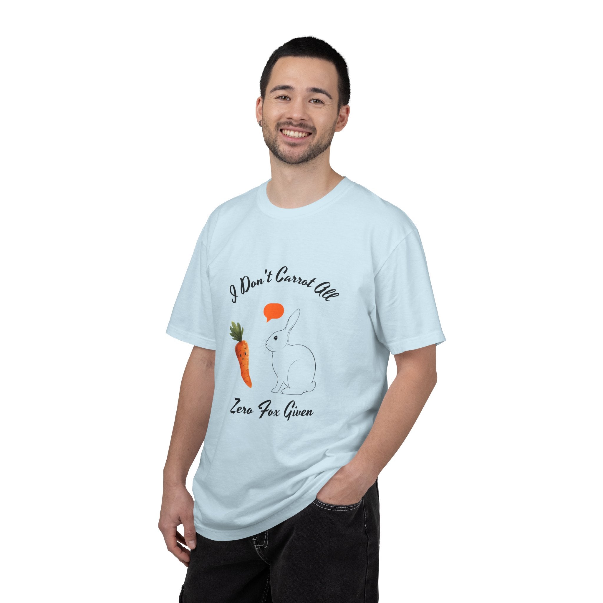 I Don't Carrot All Bunny T-Shirt – Cute Rabbit & Carrot Graphic Tee ('Zero For Given')