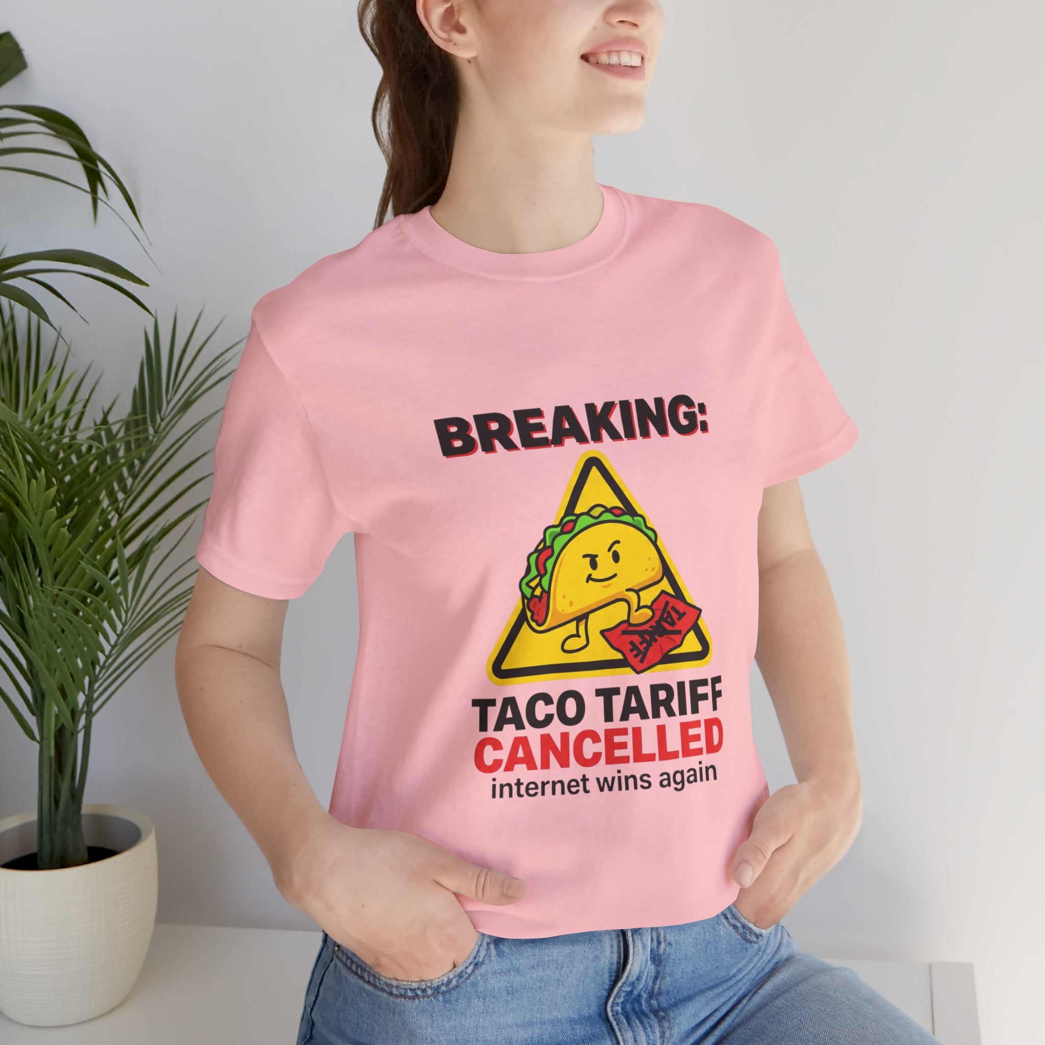 Taco Tariff Cancelled Tee | political taco meme, protest typography