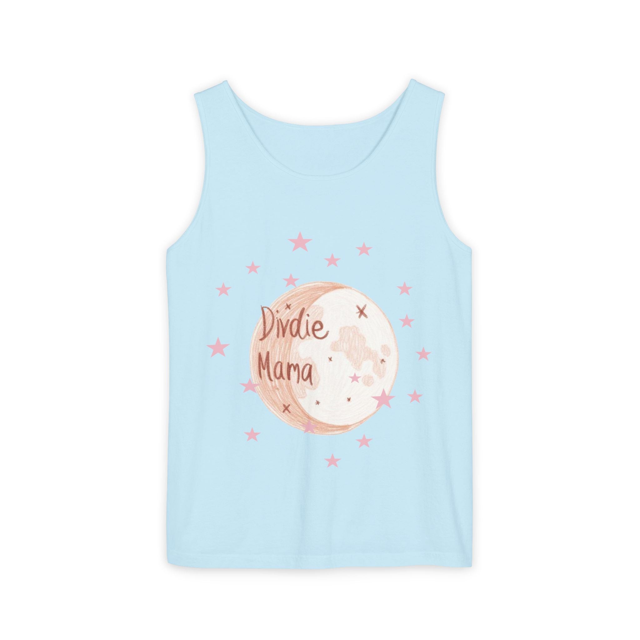 Indie Mama Moon Tank Top — Boho Mother's Day Graphic Tank