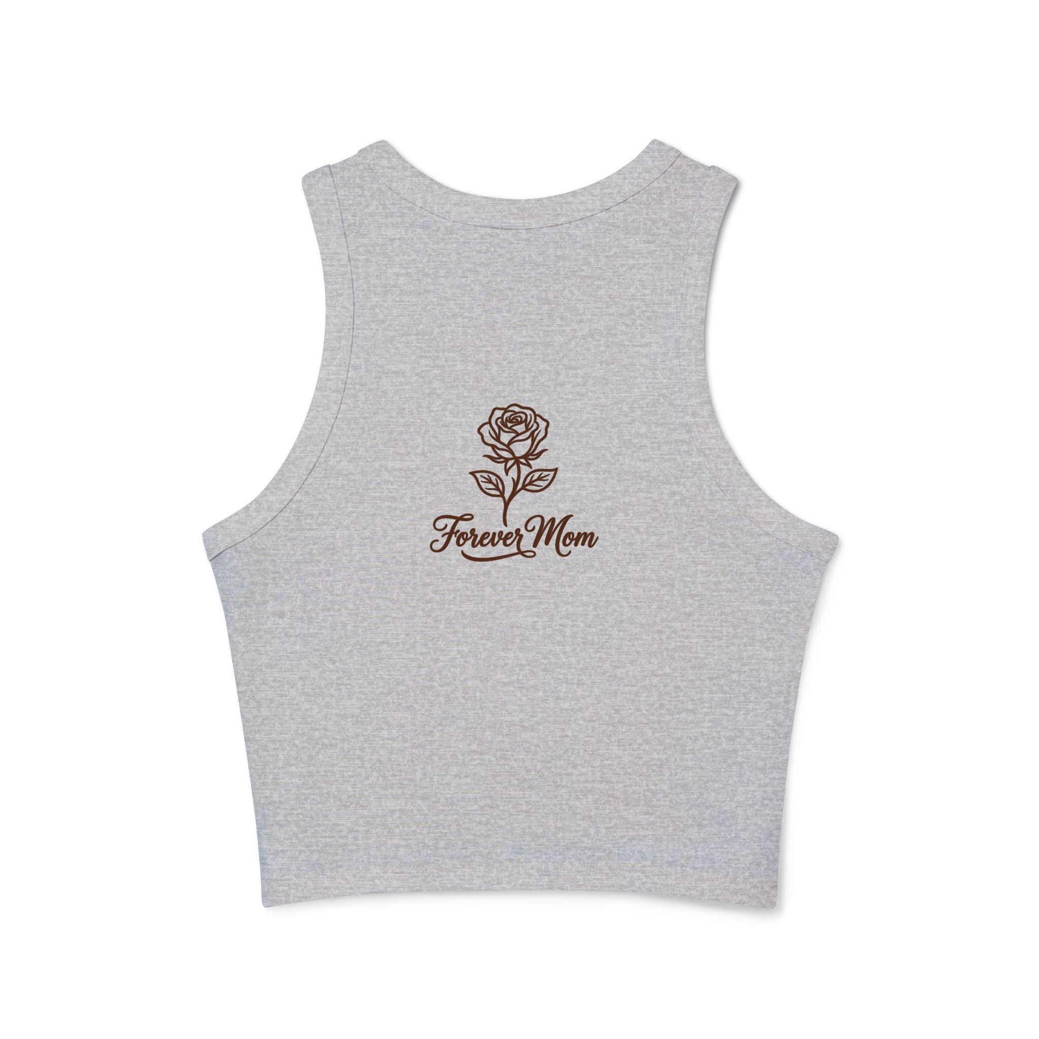 Cool Mom Racer Tank Top – "Running On Coffee & Chaos" Graphic