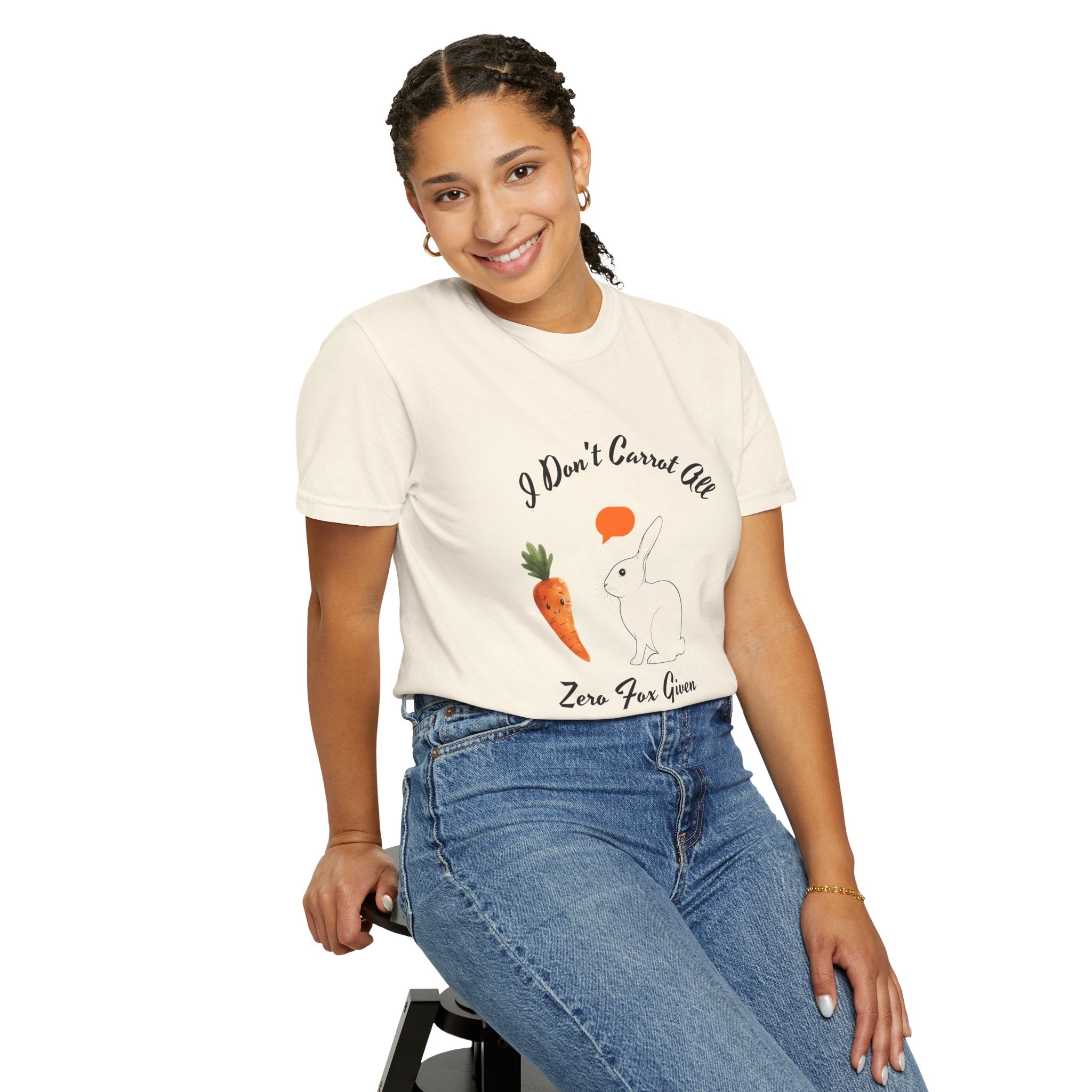 I Don't Carrot All Bunny T-Shirt – Cute Rabbit & Carrot Graphic Tee ('Zero For Given')