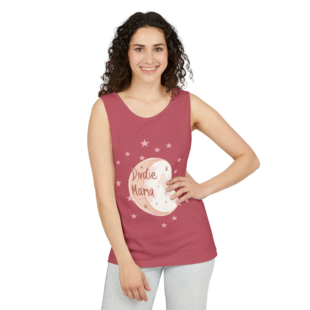 Indie Mama Moon Tank Top — Boho Mother's Day Graphic Tank