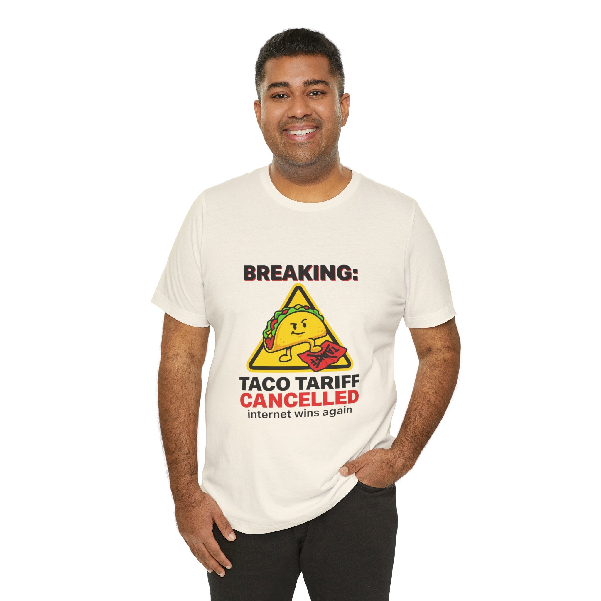 Taco Tariff Cancelled Tee | political taco meme, protest typography