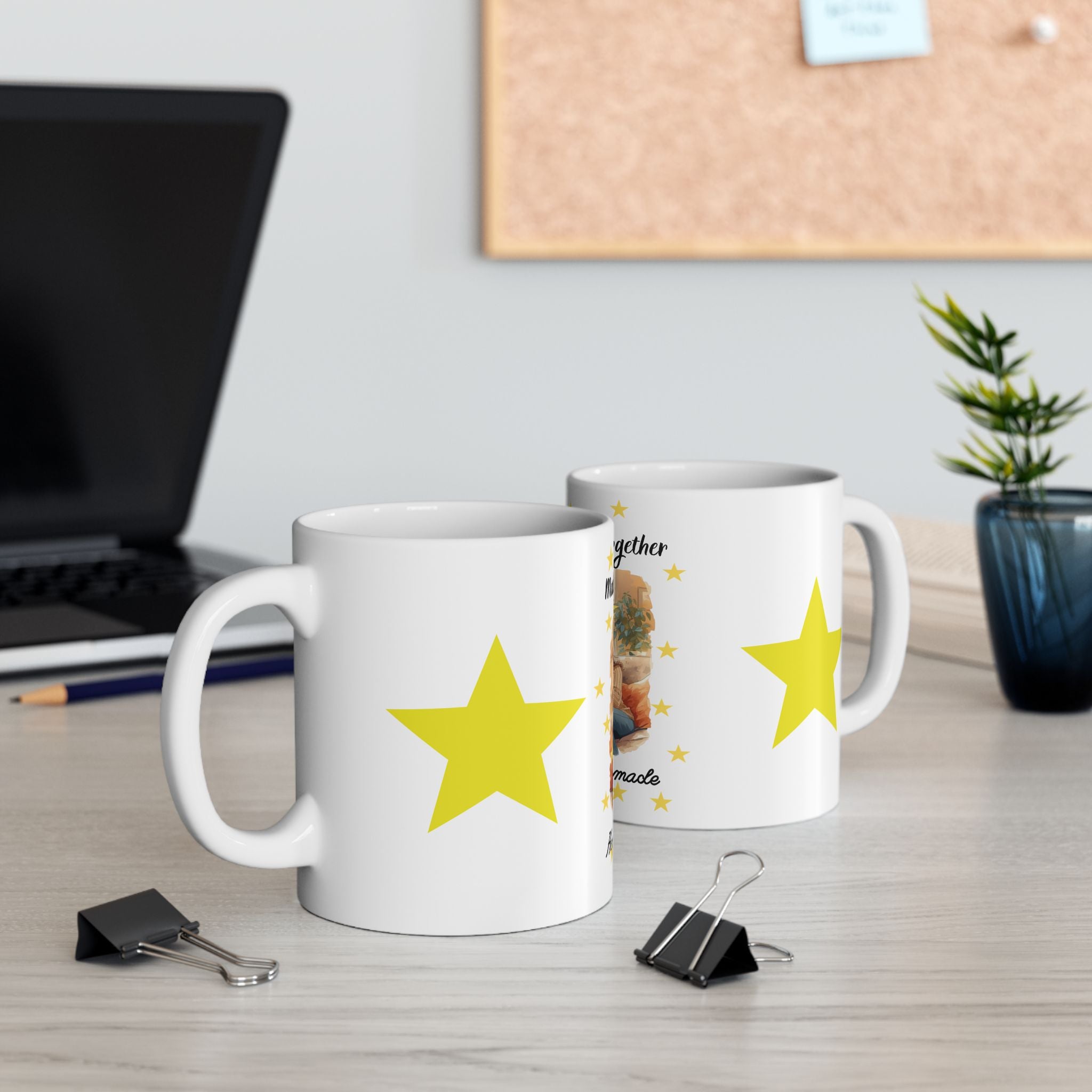 Family Moments Ceramic Mug - "Making Memories Together, Happiness Is Homemade" (11oz & 15oz)