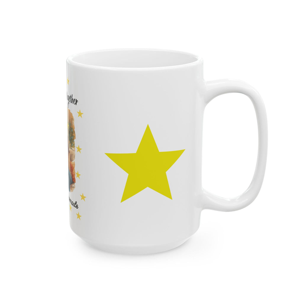 Family Moments Ceramic Mug - "Making Memories Together, Happiness Is Homemade" (11oz & 15oz)