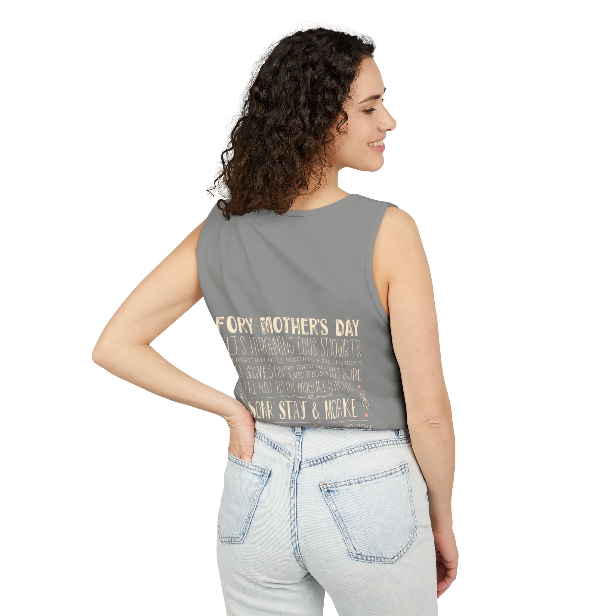 Indie Mama Moon Tank Top — Boho Mother's Day Graphic Tank