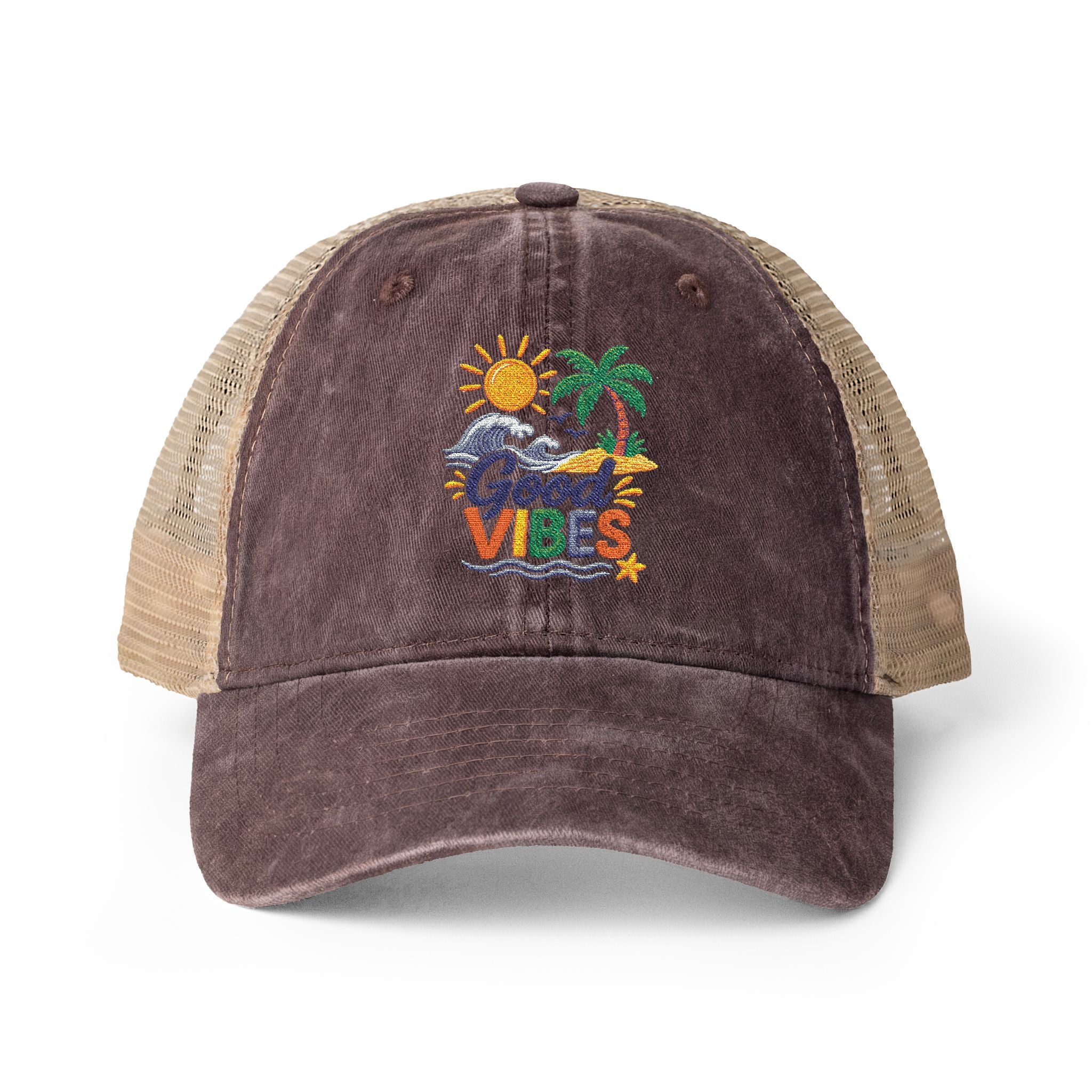 Women's Washed Mesh-Back Cap