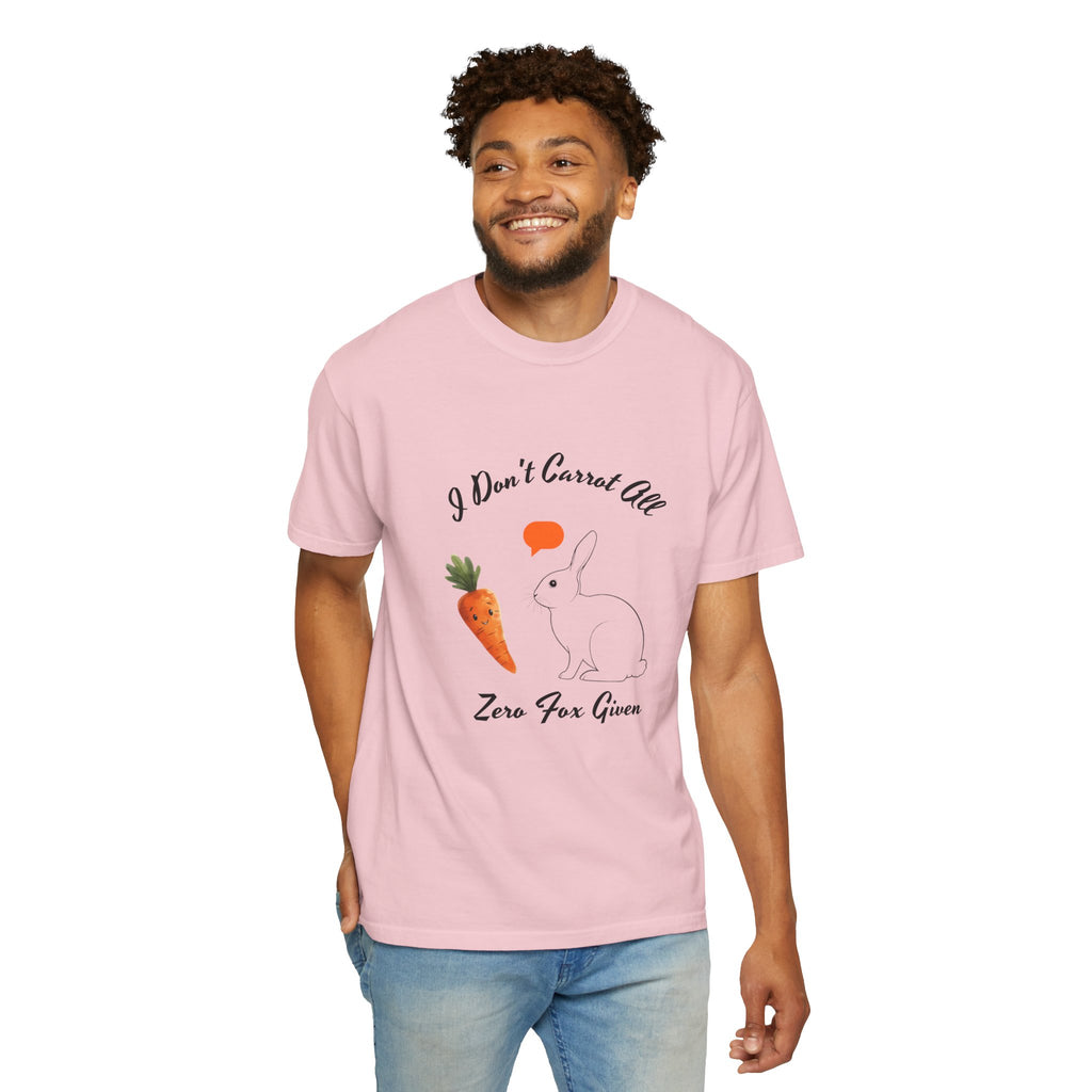 I Don't Carrot All Bunny T-Shirt – Cute Rabbit & Carrot Graphic Tee ('Zero For Given')