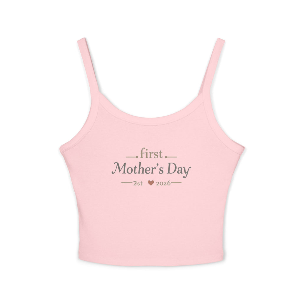 Mother's Day Tank Top — "First Mother's Day" / You Are My Sunlight Women’s Cropped Tank