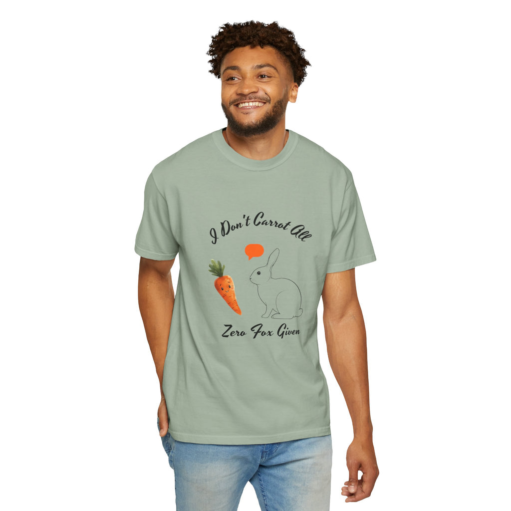 I Don't Carrot All Bunny T-Shirt – Cute Rabbit & Carrot Graphic Tee ('Zero For Given')