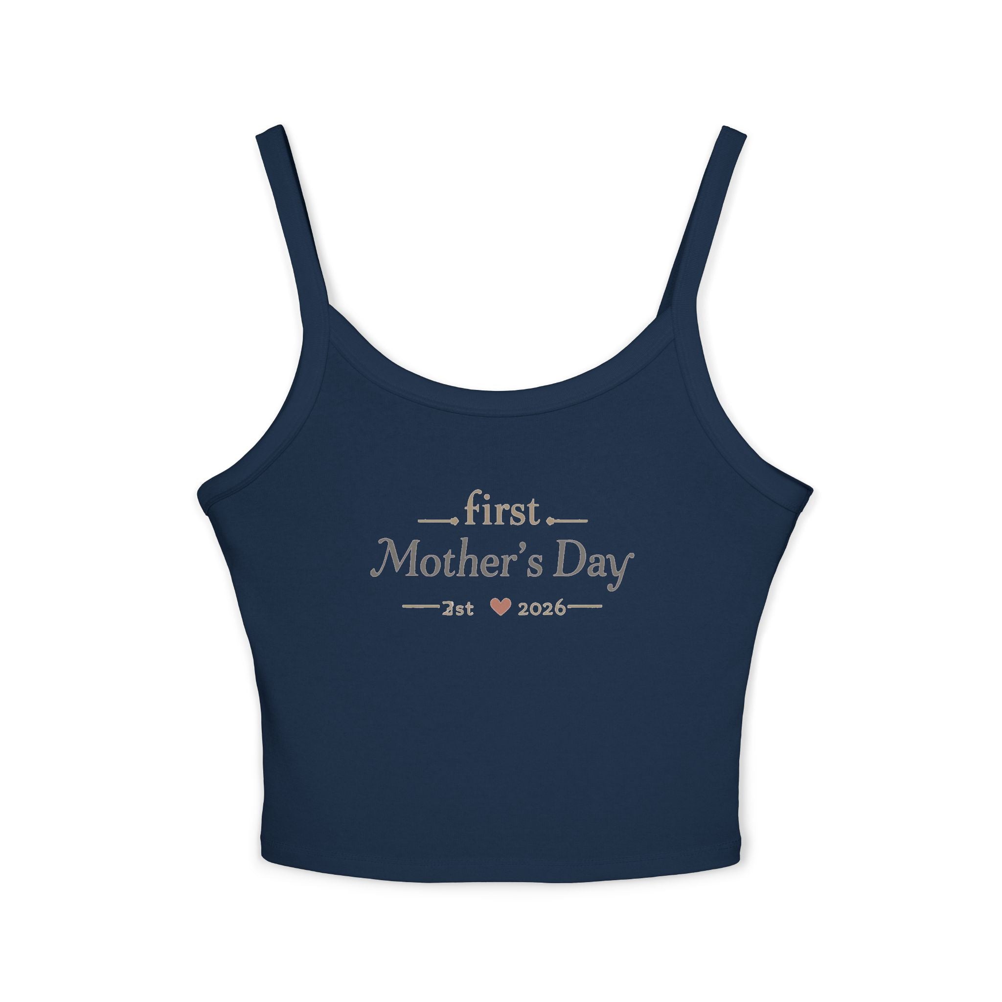 Mother's Day Tank Top — "First Mother's Day" / You Are My Sunlight Women’s Cropped Tank