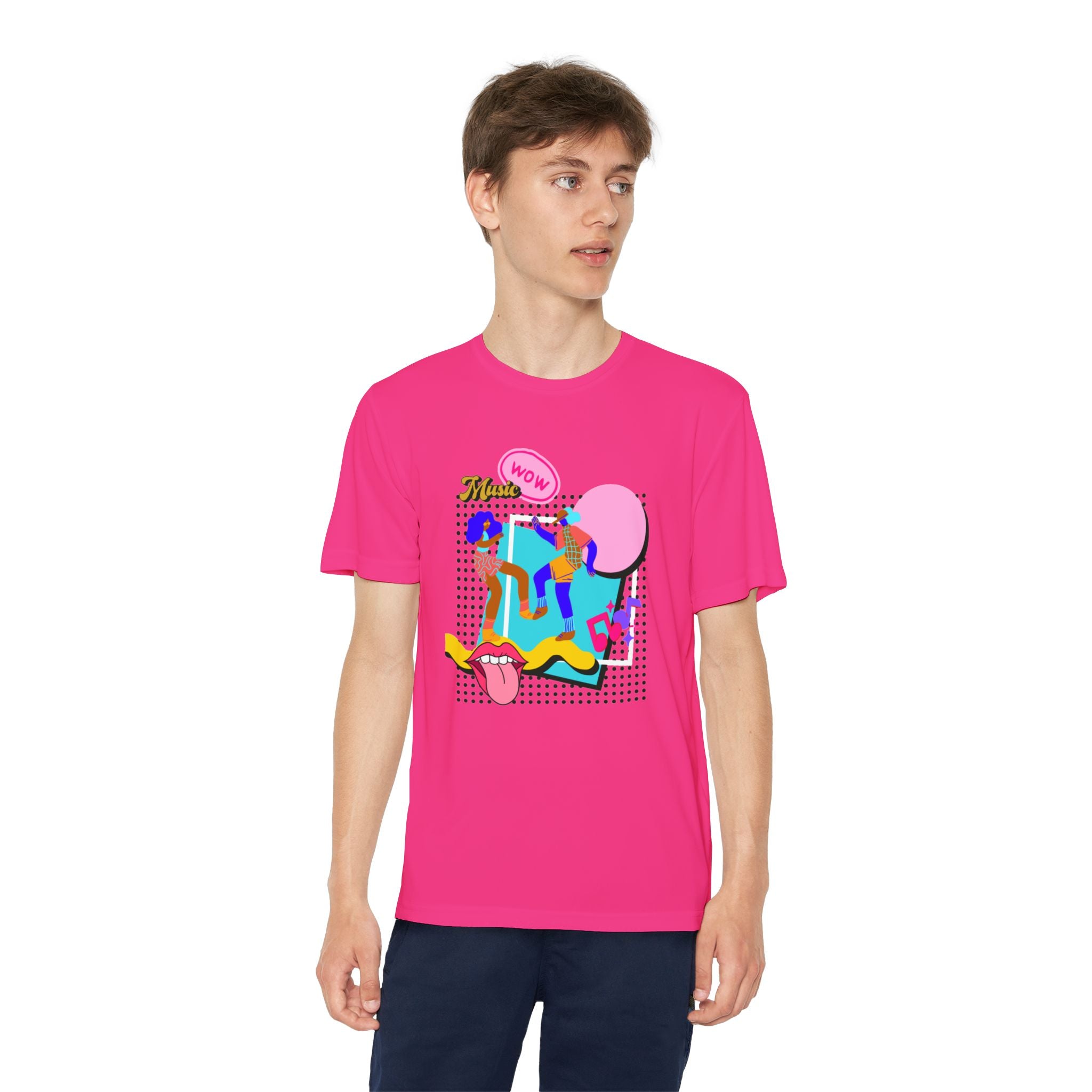 Youth Competitor Tee – Retro Pop Graphic T-Shirt