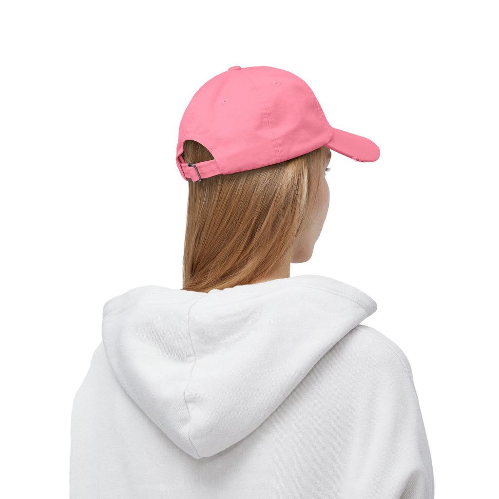 Mom Life Runs on Coffee Distressed Cap
