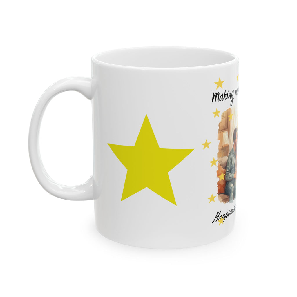 Family Moments Ceramic Mug - "Making Memories Together, Happiness Is Homemade" (11oz & 15oz)
