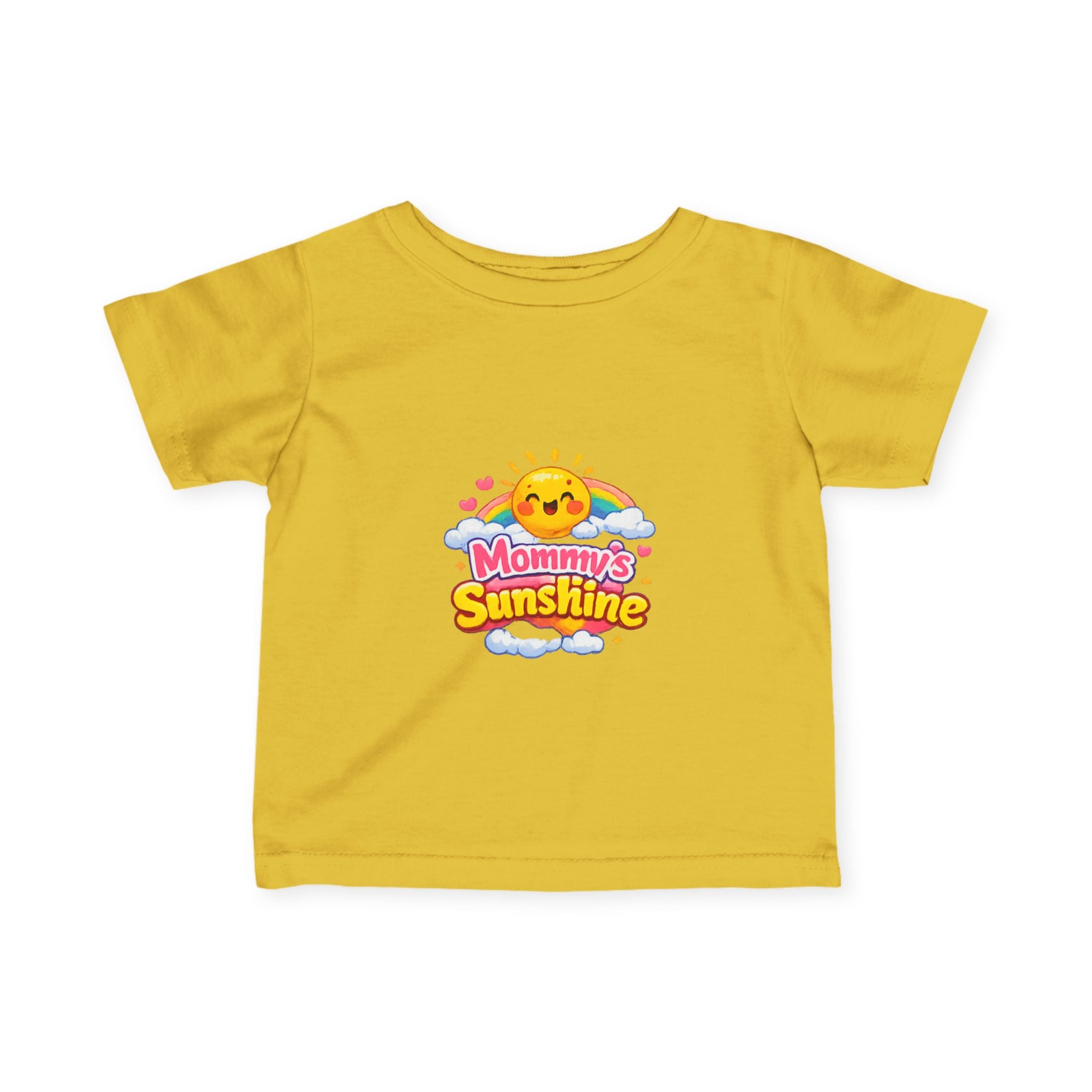 Infant Tee — "Mommy's Sunshine" Cute Sun & Rainbow Baby Shirt