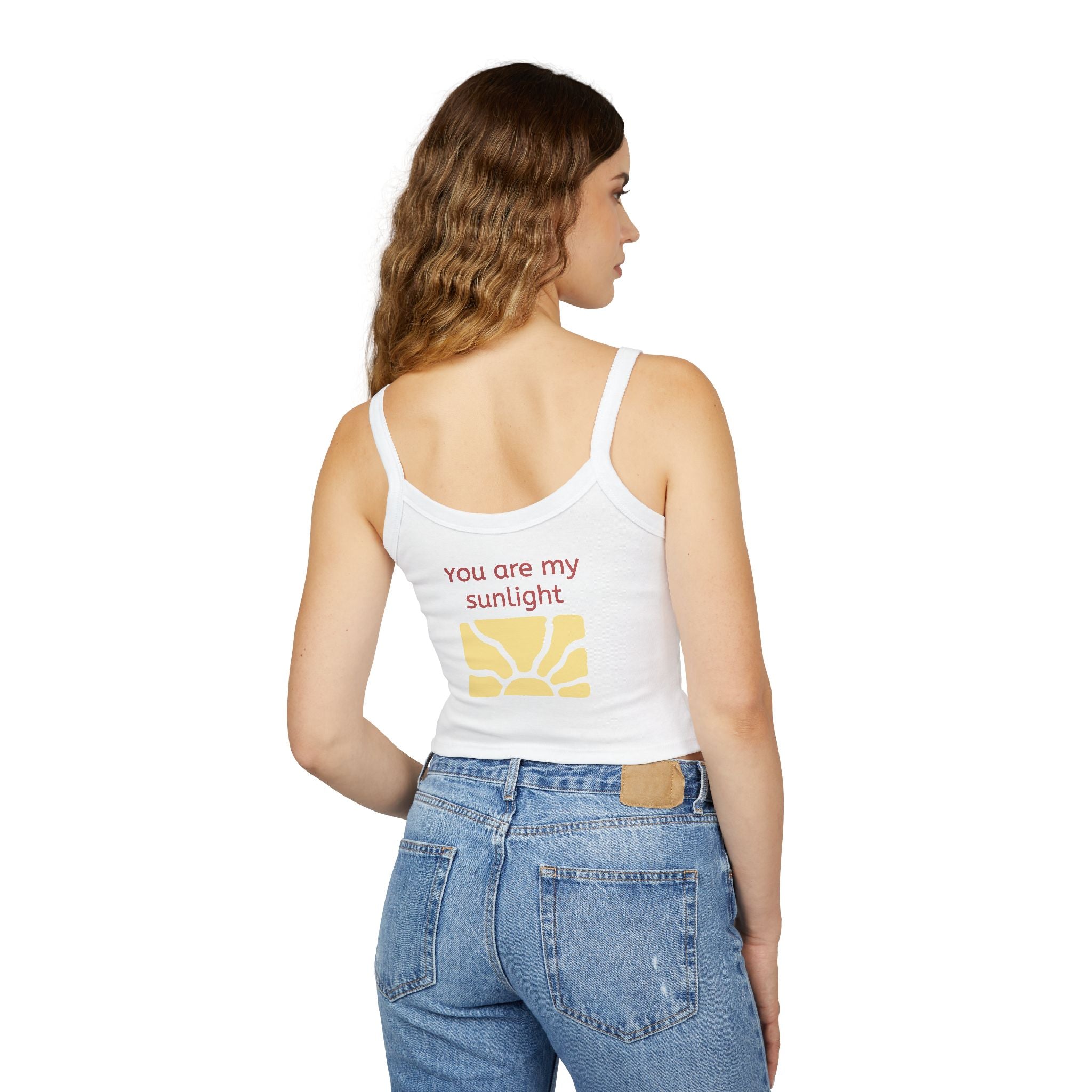 Mother's Day Tank Top — "First Mother's Day" / You Are My Sunlight Women’s Cropped Tank