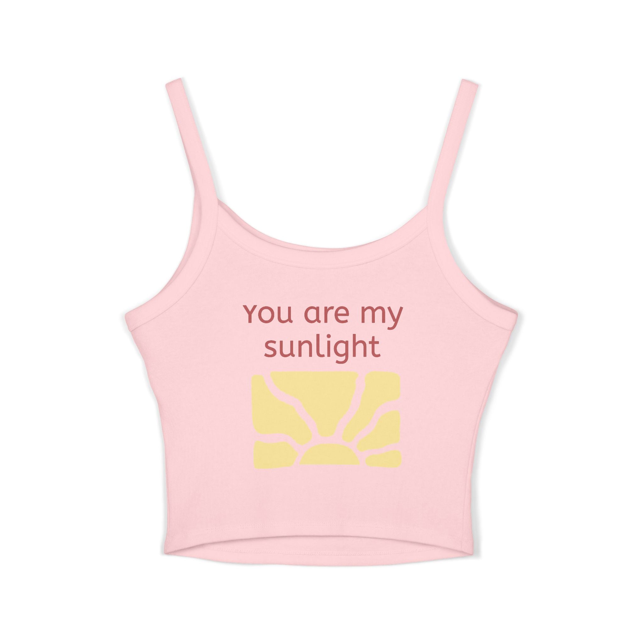 Mother's Day Tank Top — "First Mother's Day" / You Are My Sunlight Women’s Cropped Tank