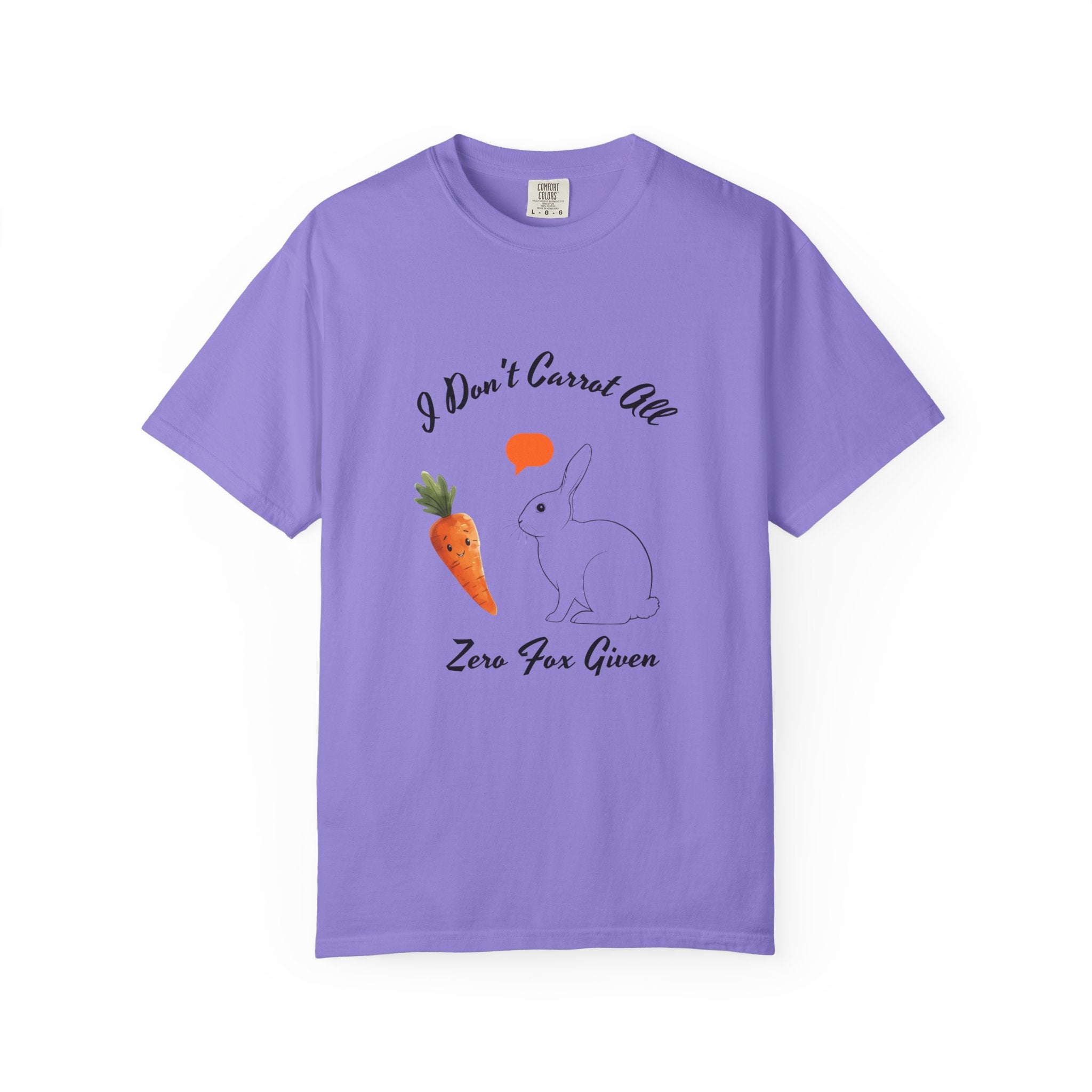 I Don't Carrot All Bunny T-Shirt – Cute Rabbit & Carrot Graphic Tee ('Zero For Given')