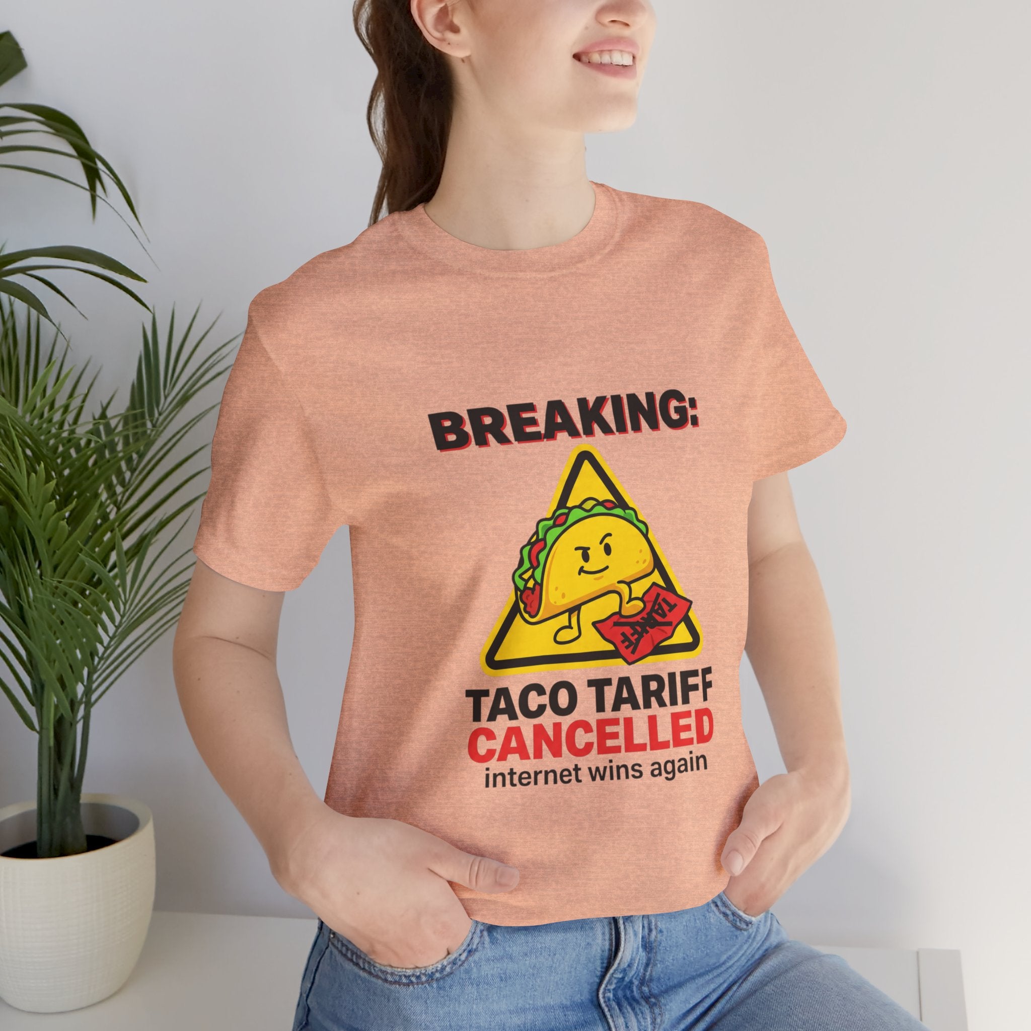 Taco Tariff Cancelled Tee | political taco meme, protest typography