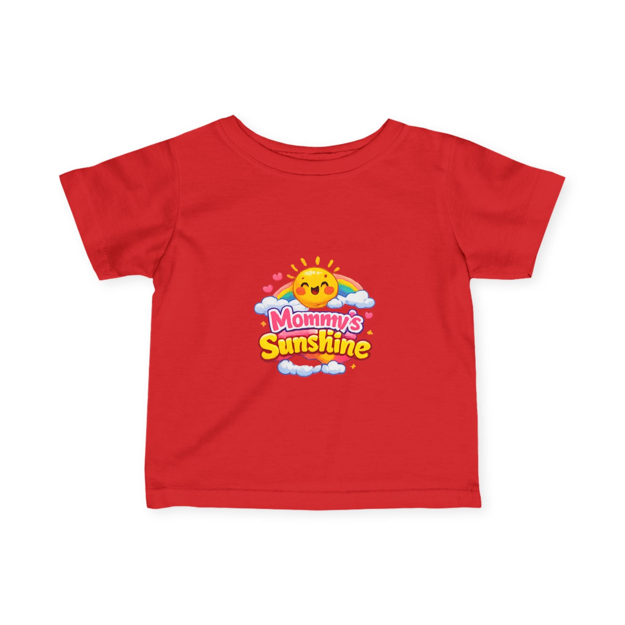 Infant Tee — "Mommy's Sunshine" Cute Sun & Rainbow Baby Shirt