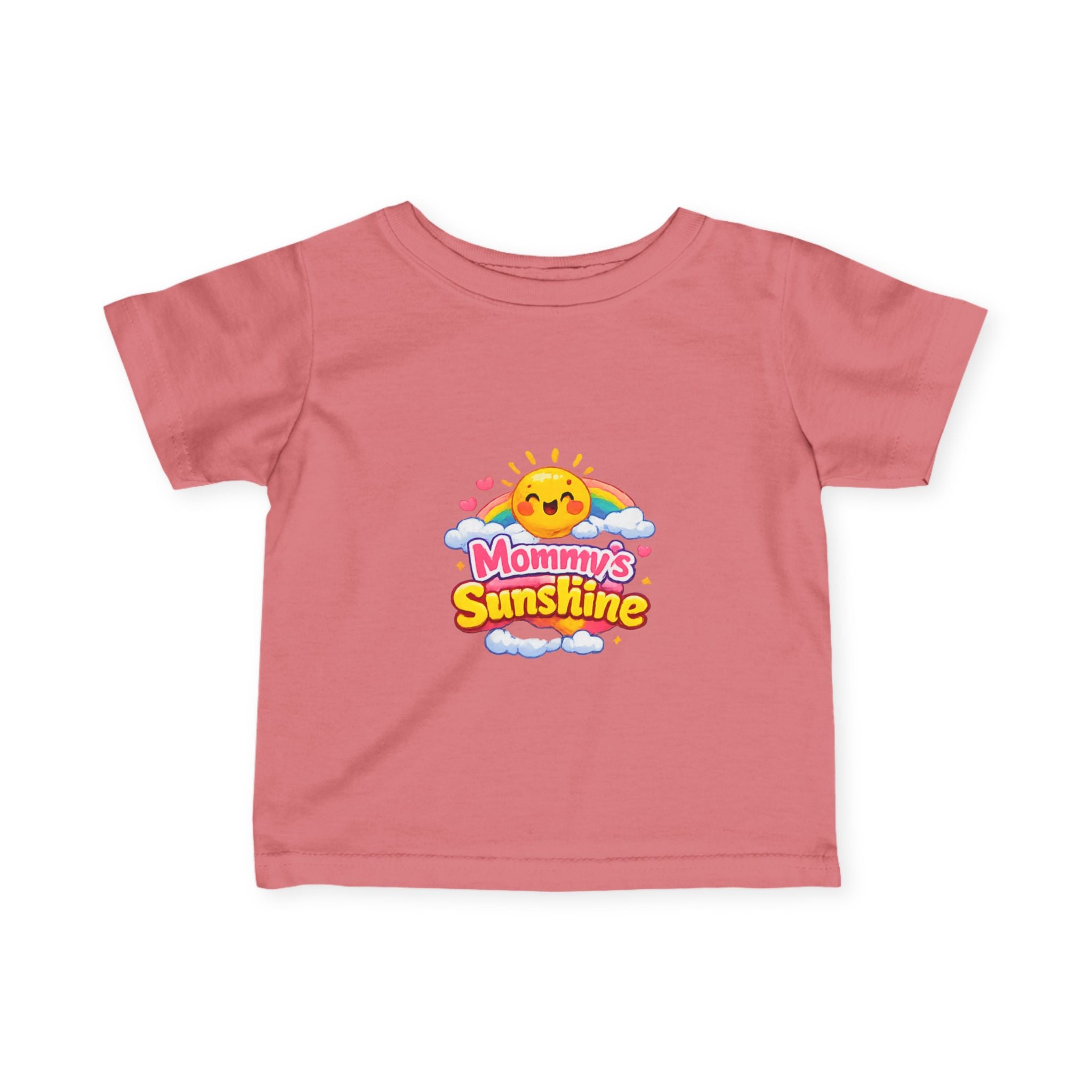 Infant Tee — "Mommy's Sunshine" Cute Sun & Rainbow Baby Shirt