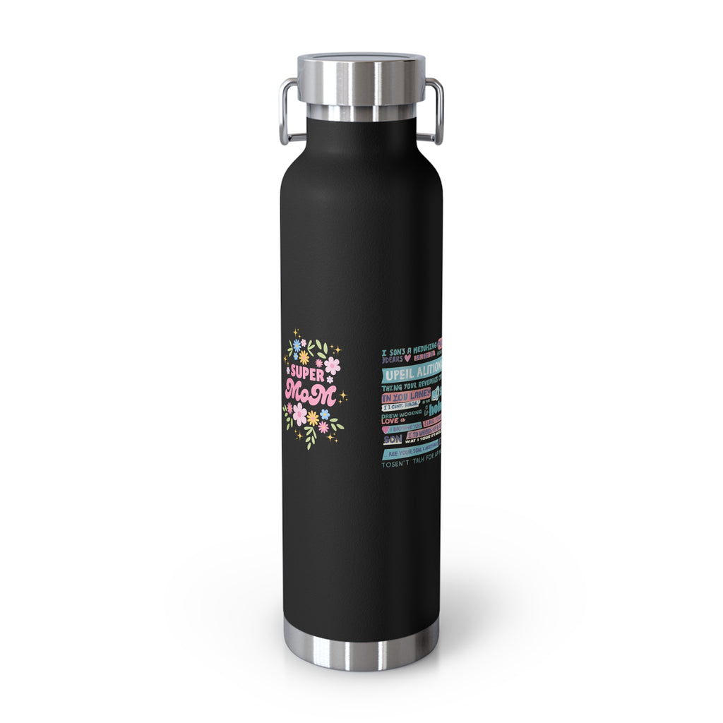 Autism Mom Puzzle Heart Copper Insulated Bottle — 22oz Vacuum Flask