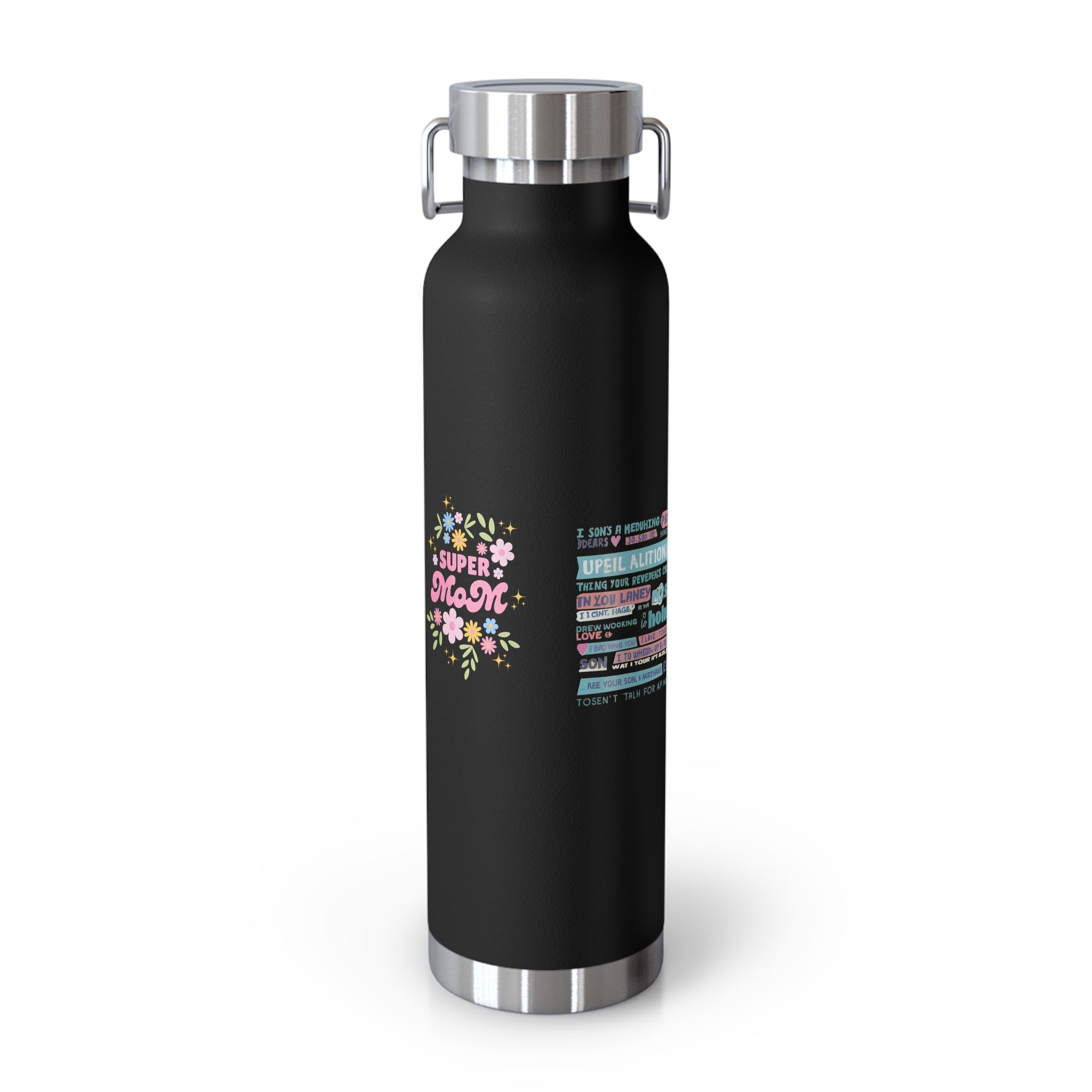 Autism Mom Puzzle Heart Copper Insulated Bottle — 22oz Vacuum Flask