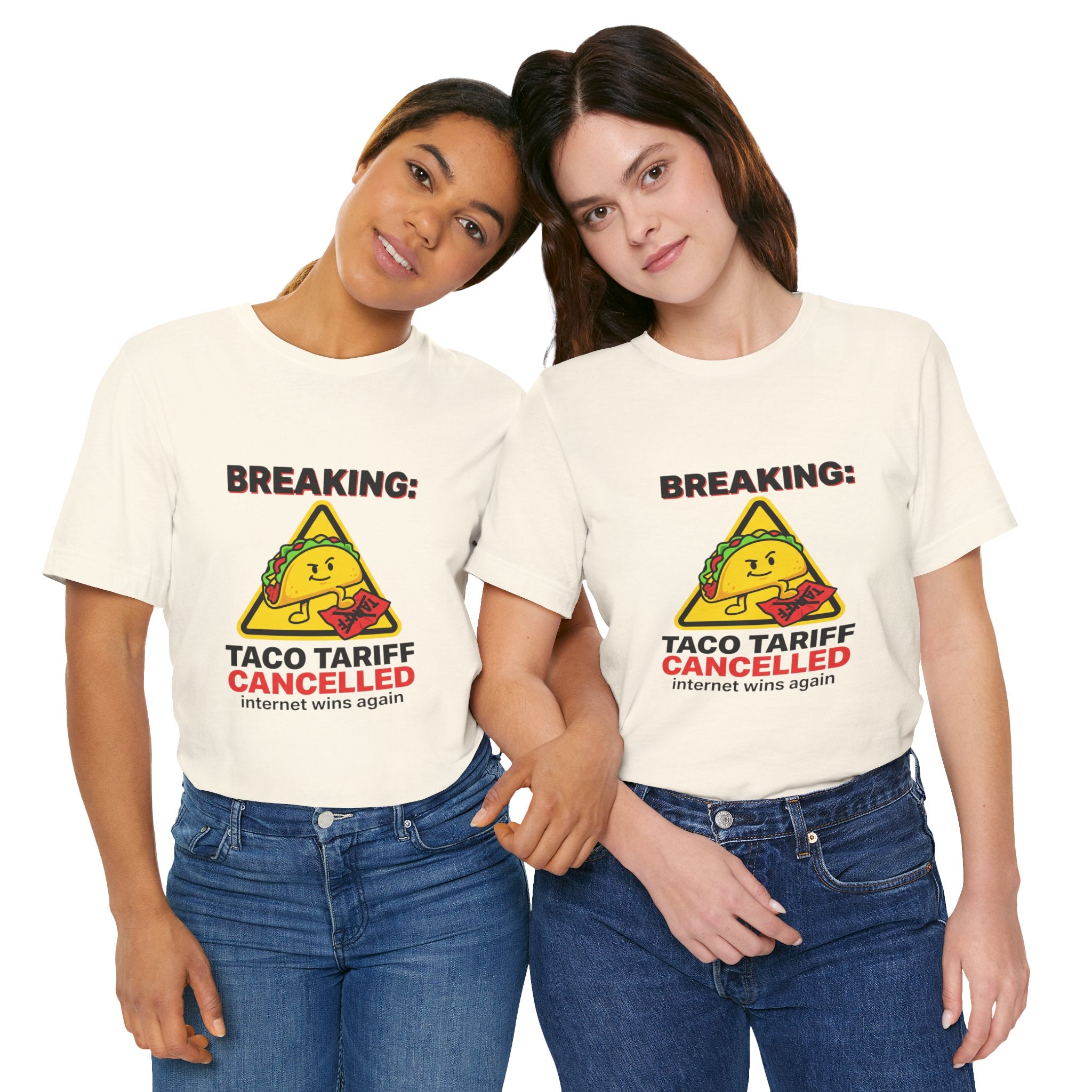Taco Tariff Cancelled Tee | political taco meme, protest typography