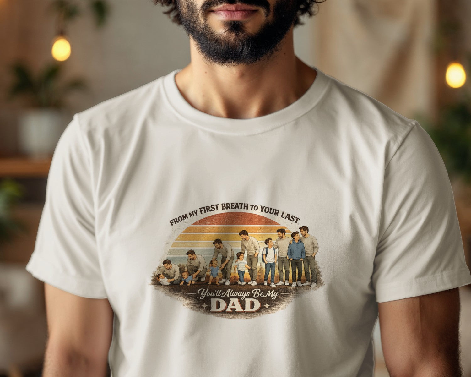 Father Son Shirt, Fathers Day Gift From Son, Emotional Dad Shirt, From My First Breath To Your Last, Matching Dad Son Tee, Dad Gift