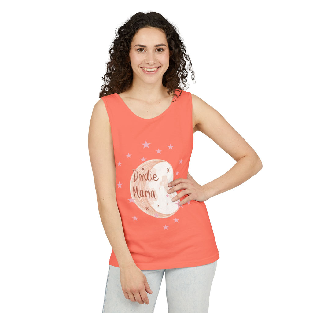 Indie Mama Moon Tank Top — Boho Mother's Day Graphic Tank