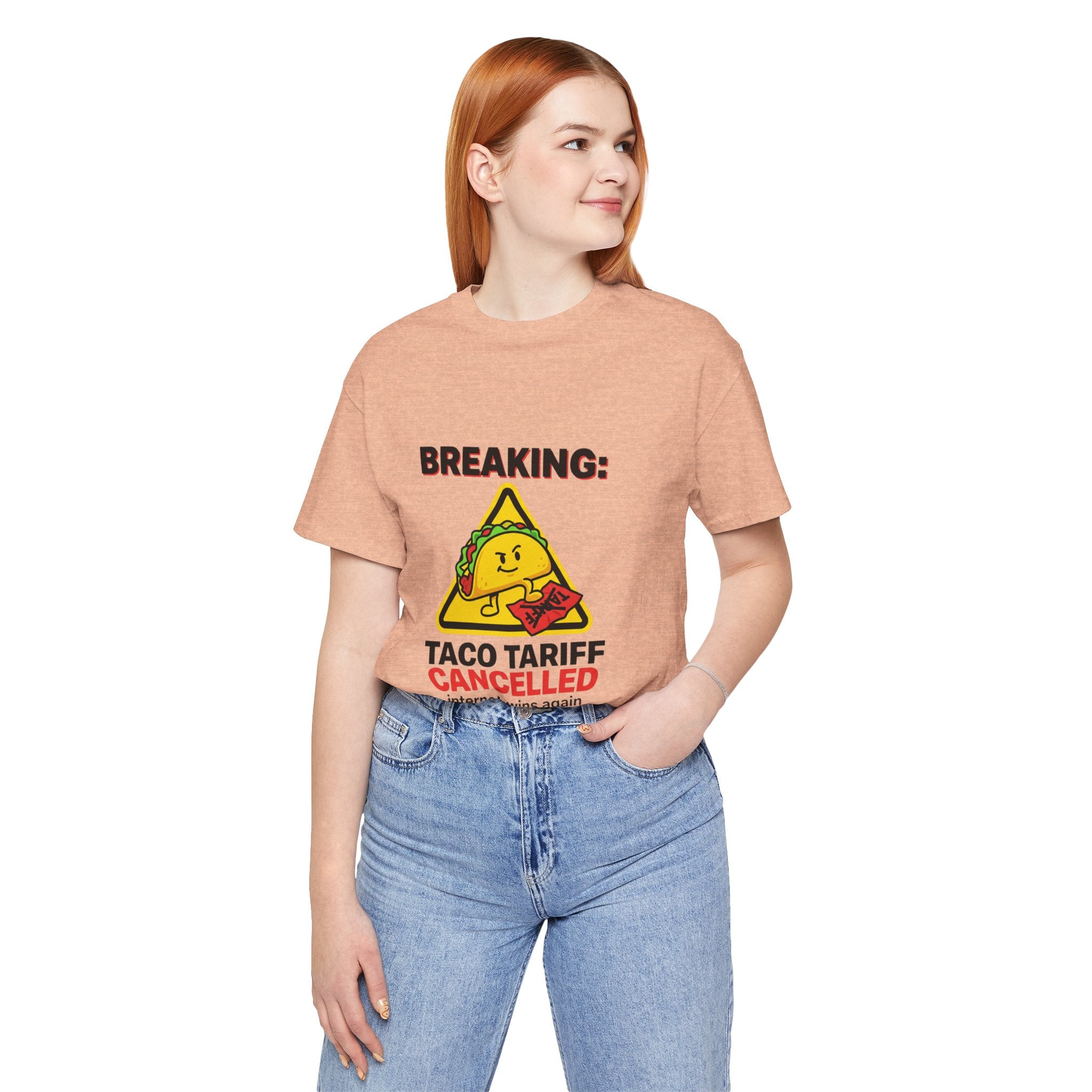 Taco Tariff Cancelled Tee | political taco meme, protest typography