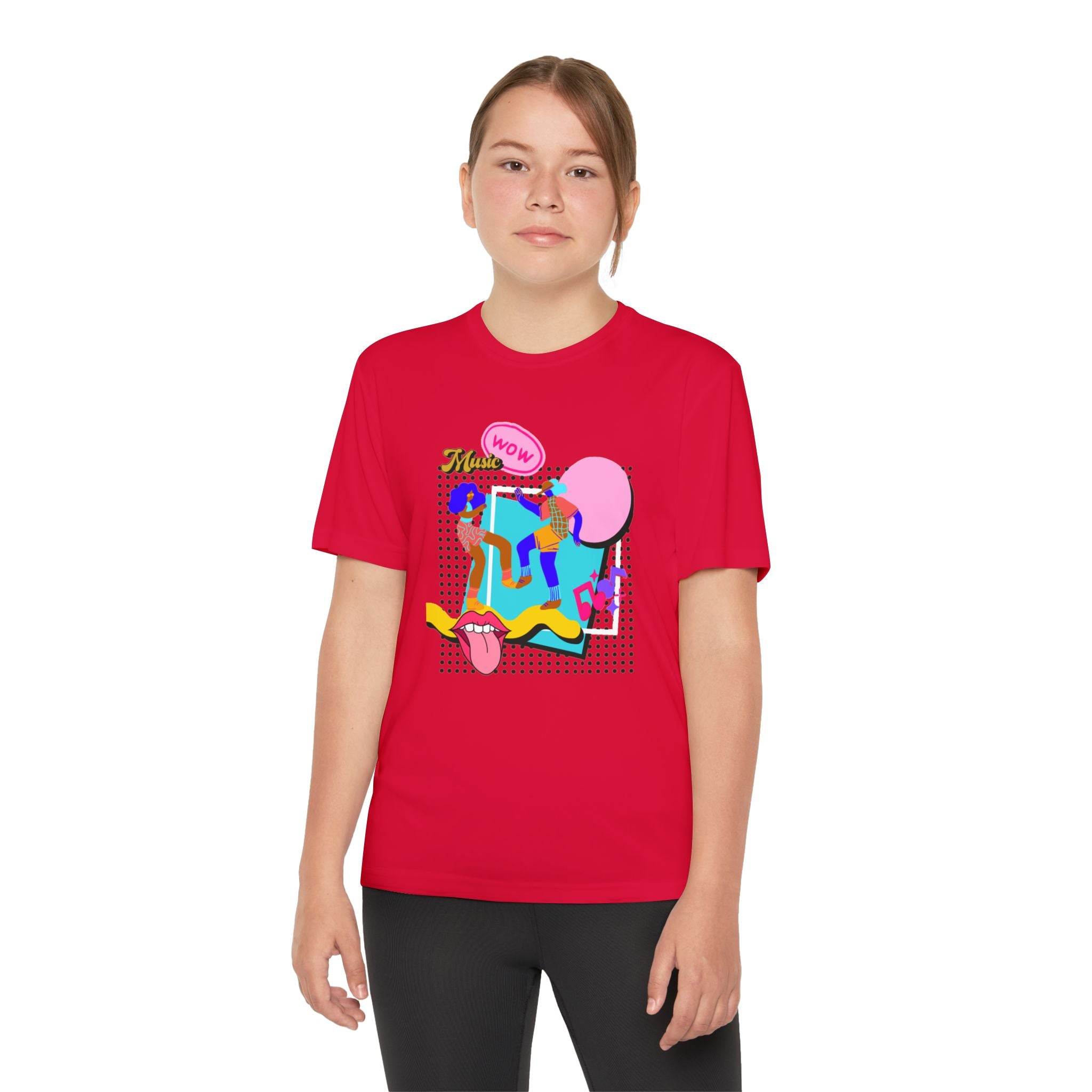 Youth Competitor Tee – Retro Pop Graphic T-Shirt