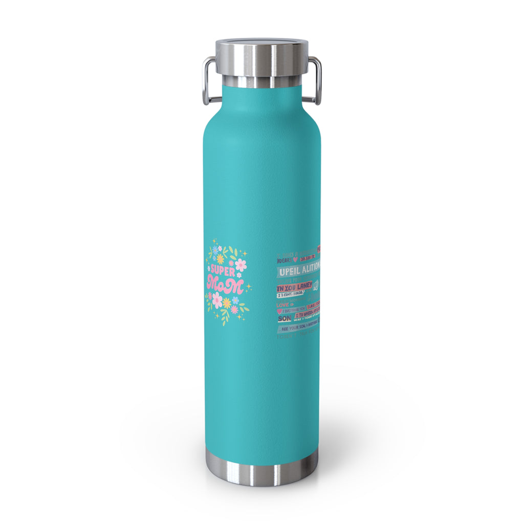 Autism Mom Puzzle Heart Copper Insulated Bottle — 22oz Vacuum Flask