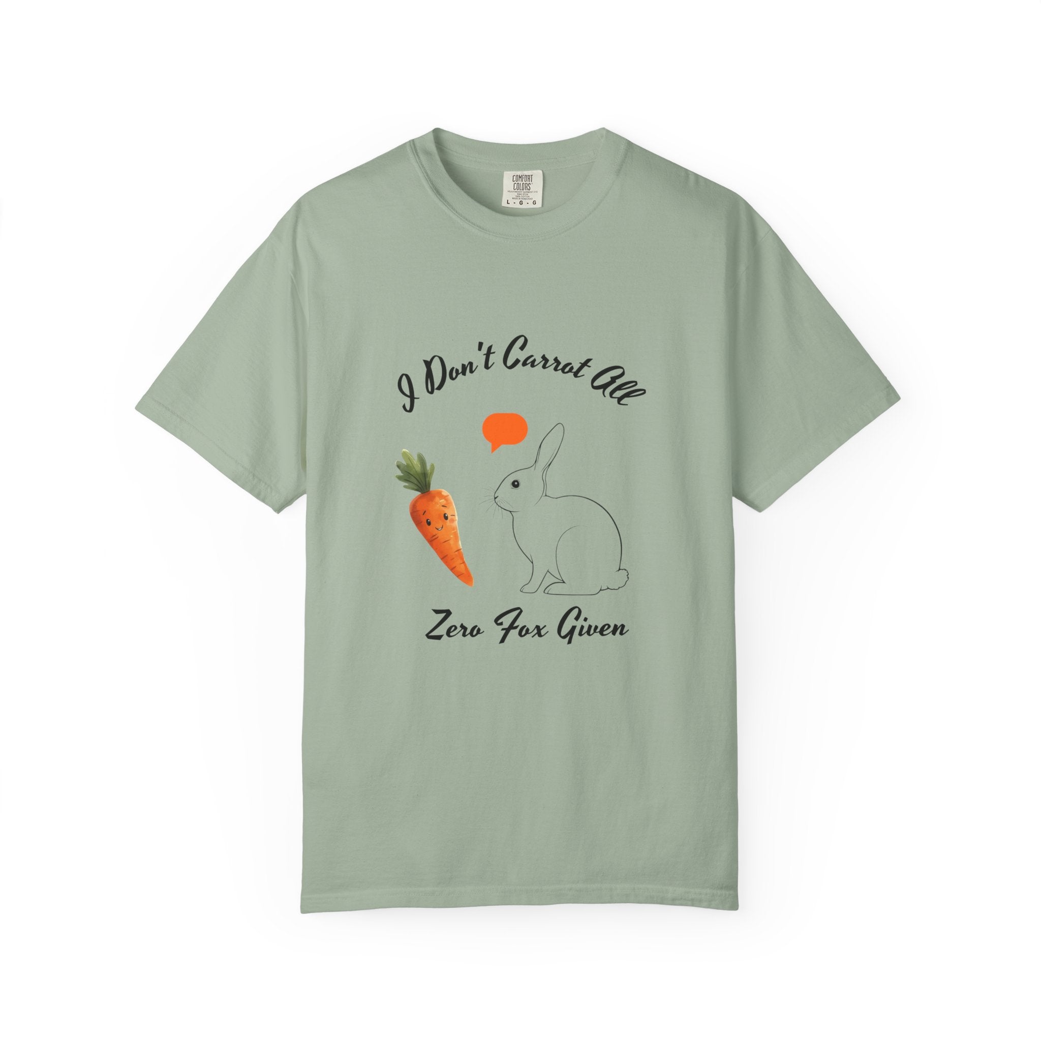 I Don't Carrot All Bunny T-Shirt – Cute Rabbit & Carrot Graphic Tee ('Zero For Given')