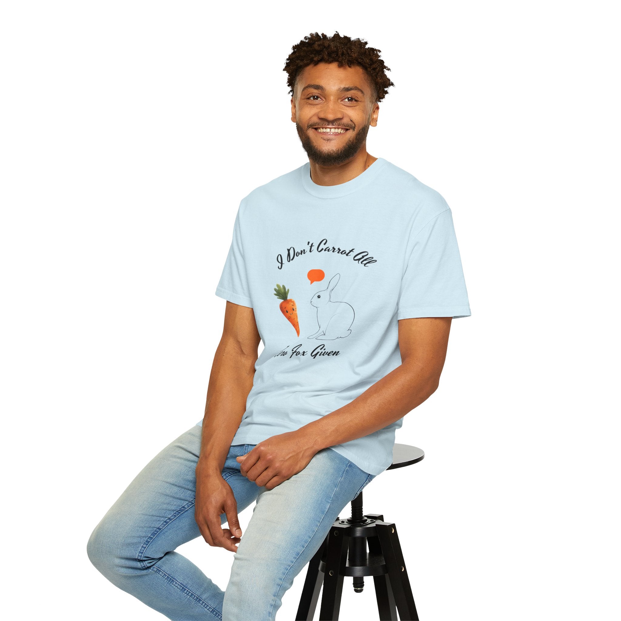 I Don't Carrot All Bunny T-Shirt – Cute Rabbit & Carrot Graphic Tee ('Zero For Given')