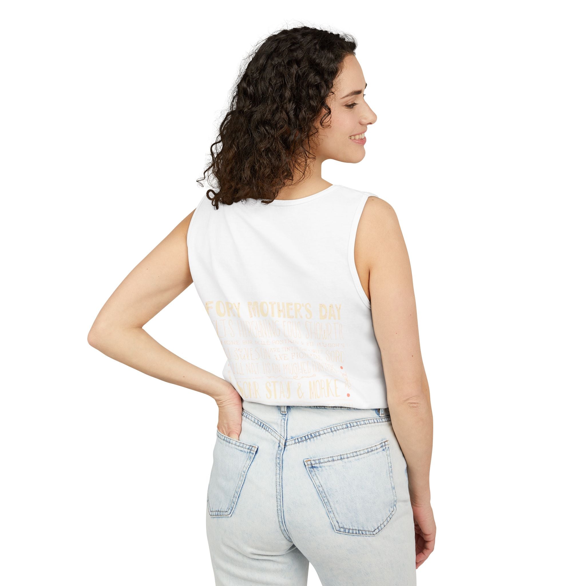 Indie Mama Moon Tank Top — Boho Mother's Day Graphic Tank