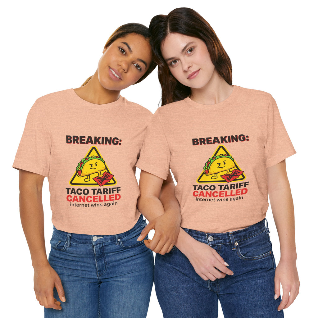 Taco Tariff Cancelled Tee | political taco meme, protest typography
