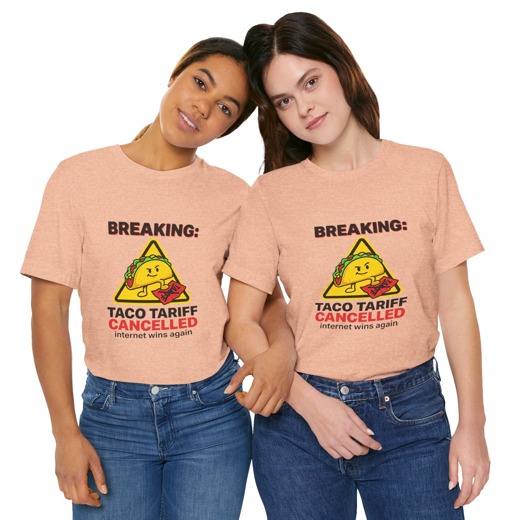 Taco Tariff Cancelled Tee | political taco meme, protest typography