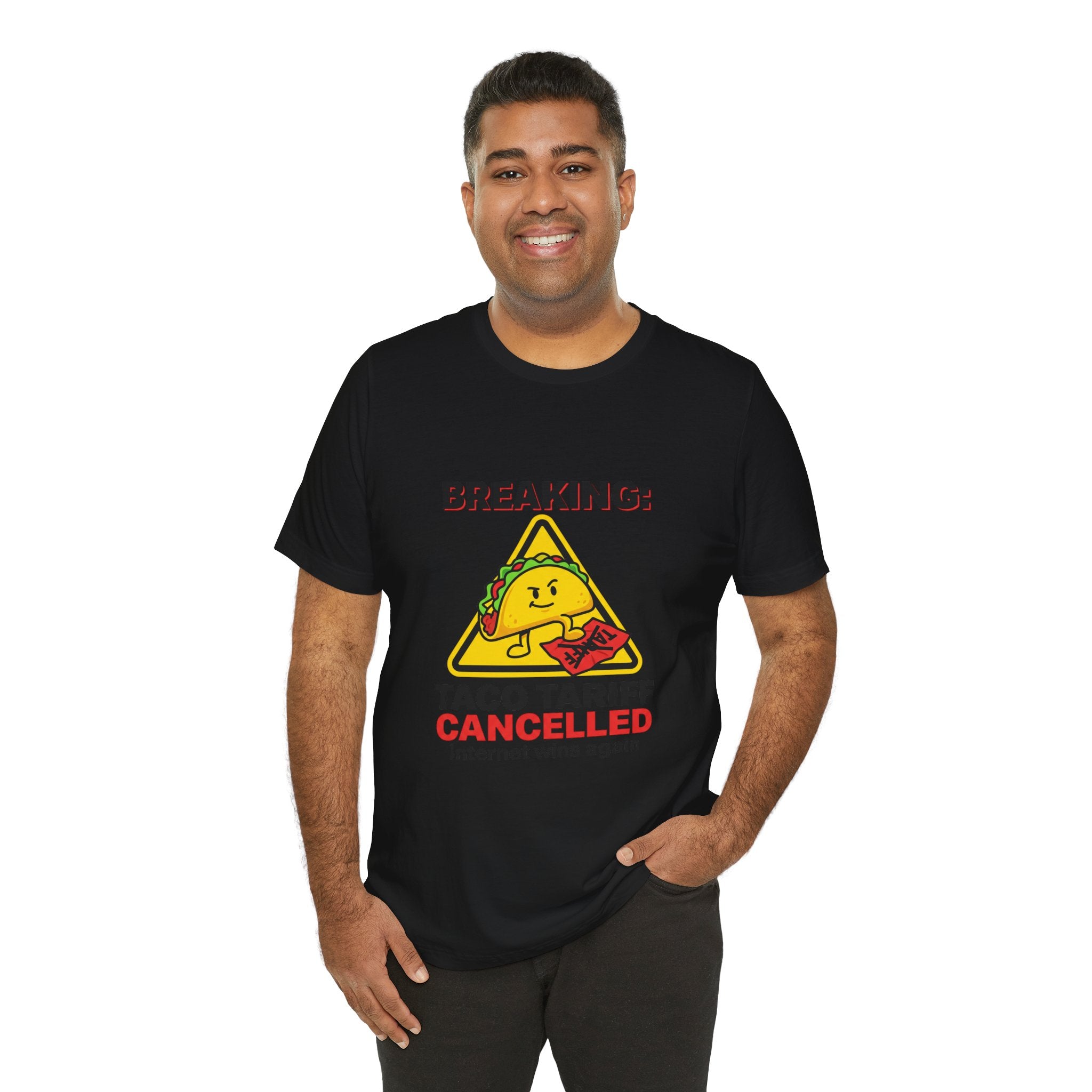 Taco Tariff Cancelled Tee | political taco meme, protest typography