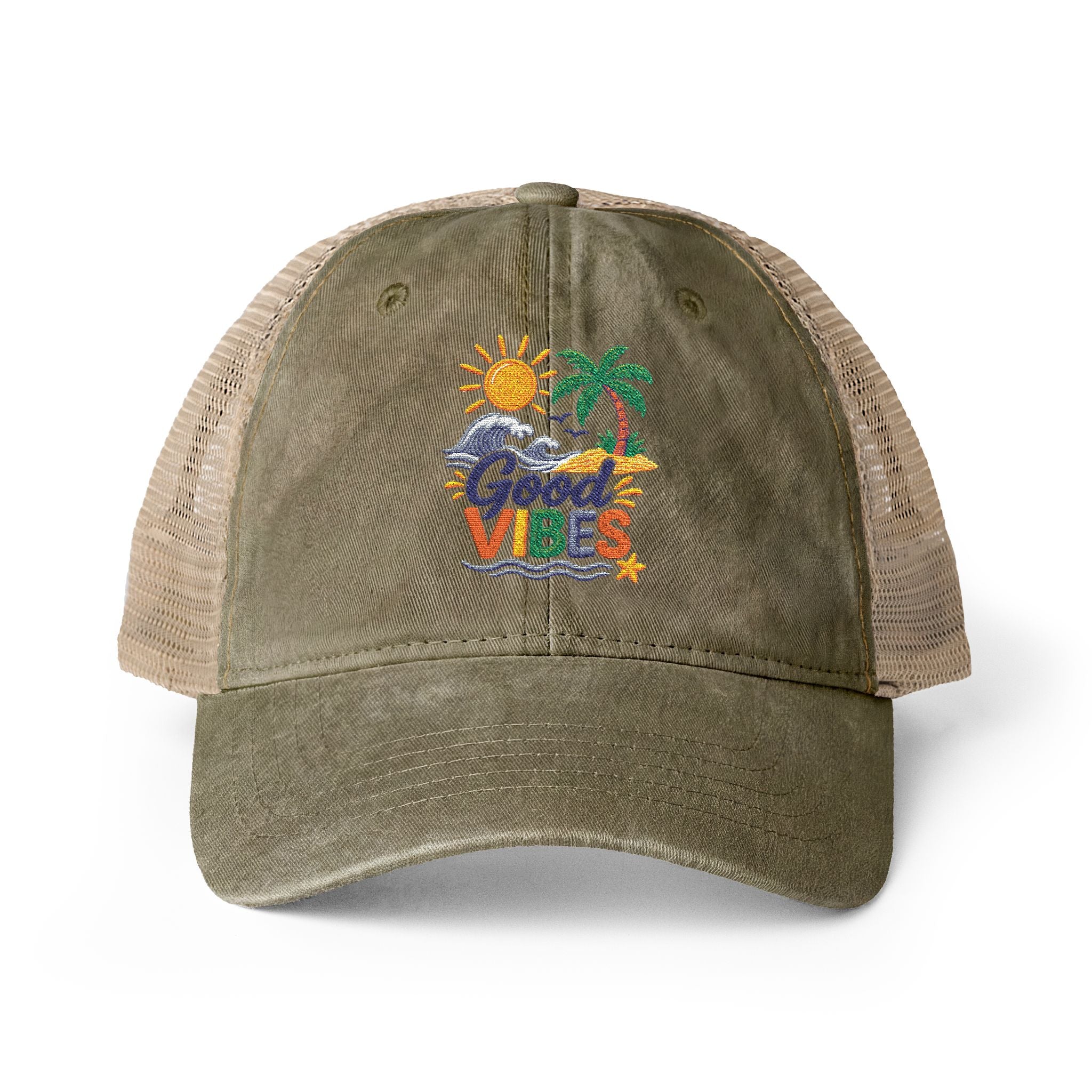 Women's Washed Mesh-Back Cap