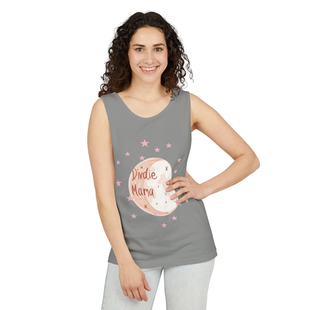 Indie Mama Moon Tank Top — Boho Mother's Day Graphic Tank