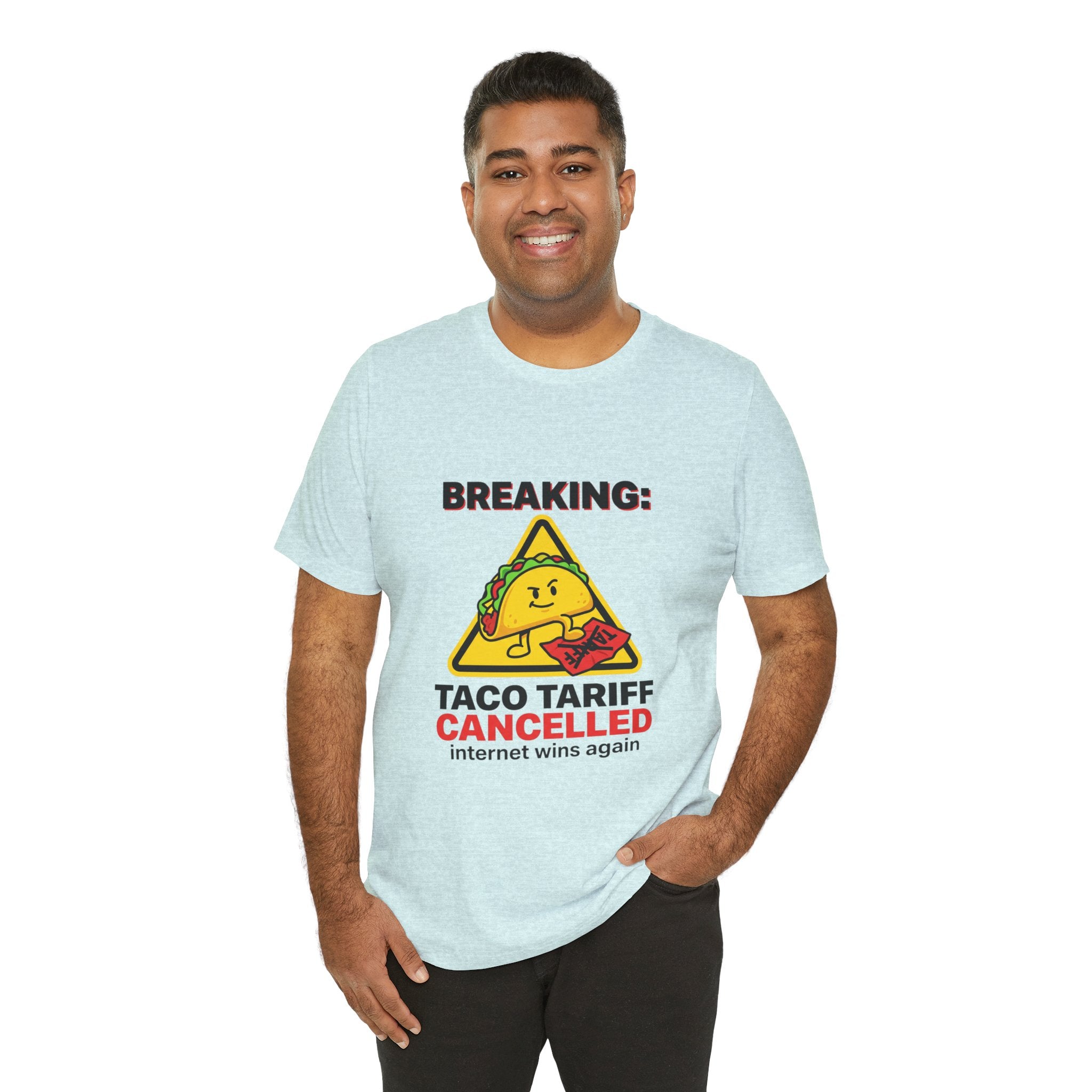 Taco Tariff Cancelled Tee | political taco meme, protest typography