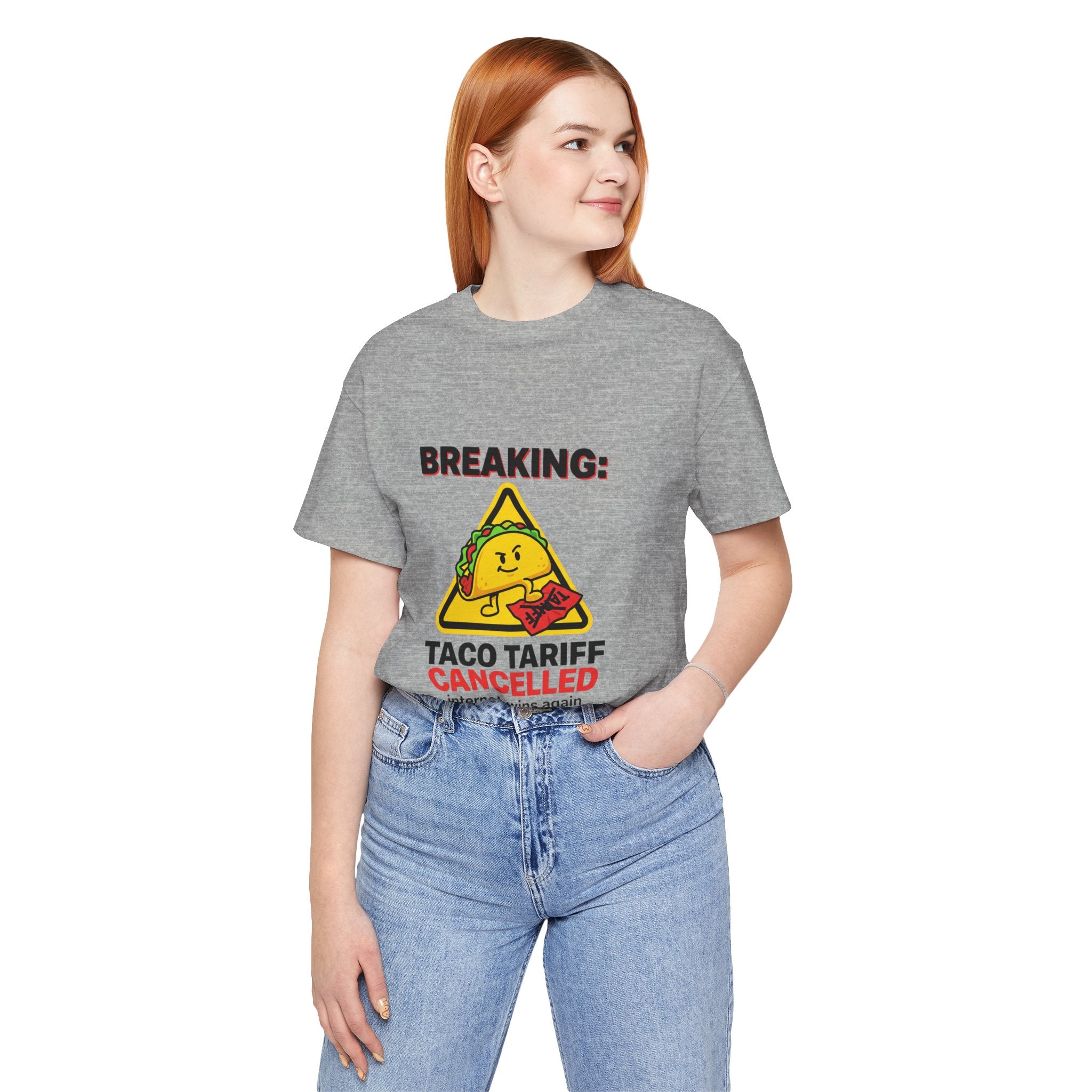Taco Tariff Cancelled Tee | political taco meme, protest typography