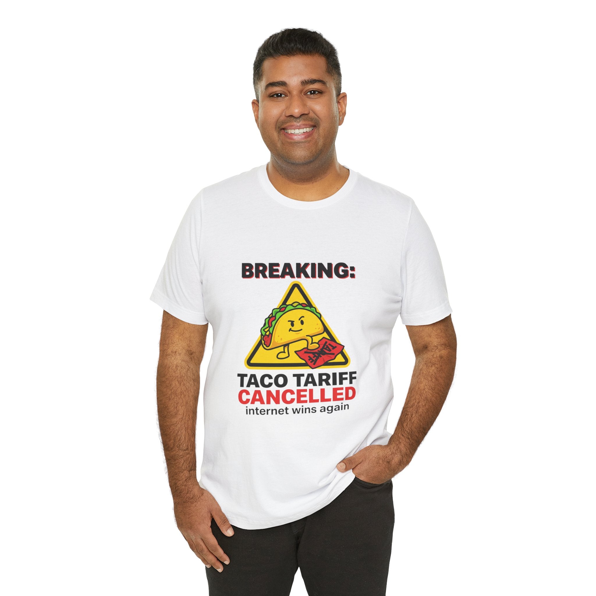 Taco Tariff Cancelled Tee | political taco meme, protest typography